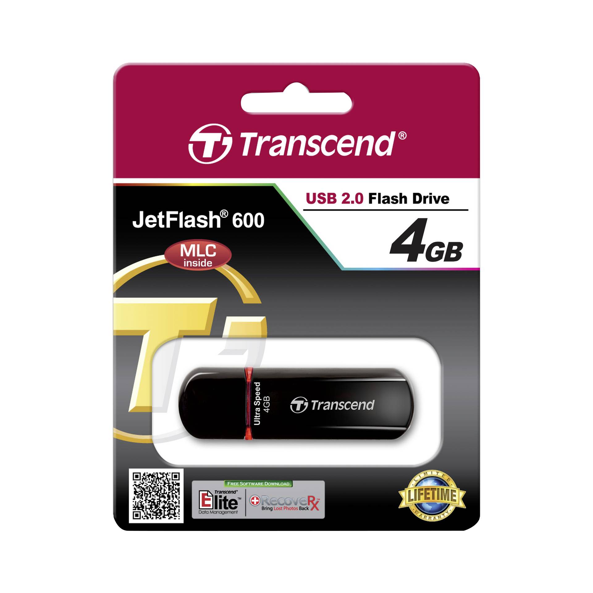 Transcend JetFlash 600 4GB USB 2.0