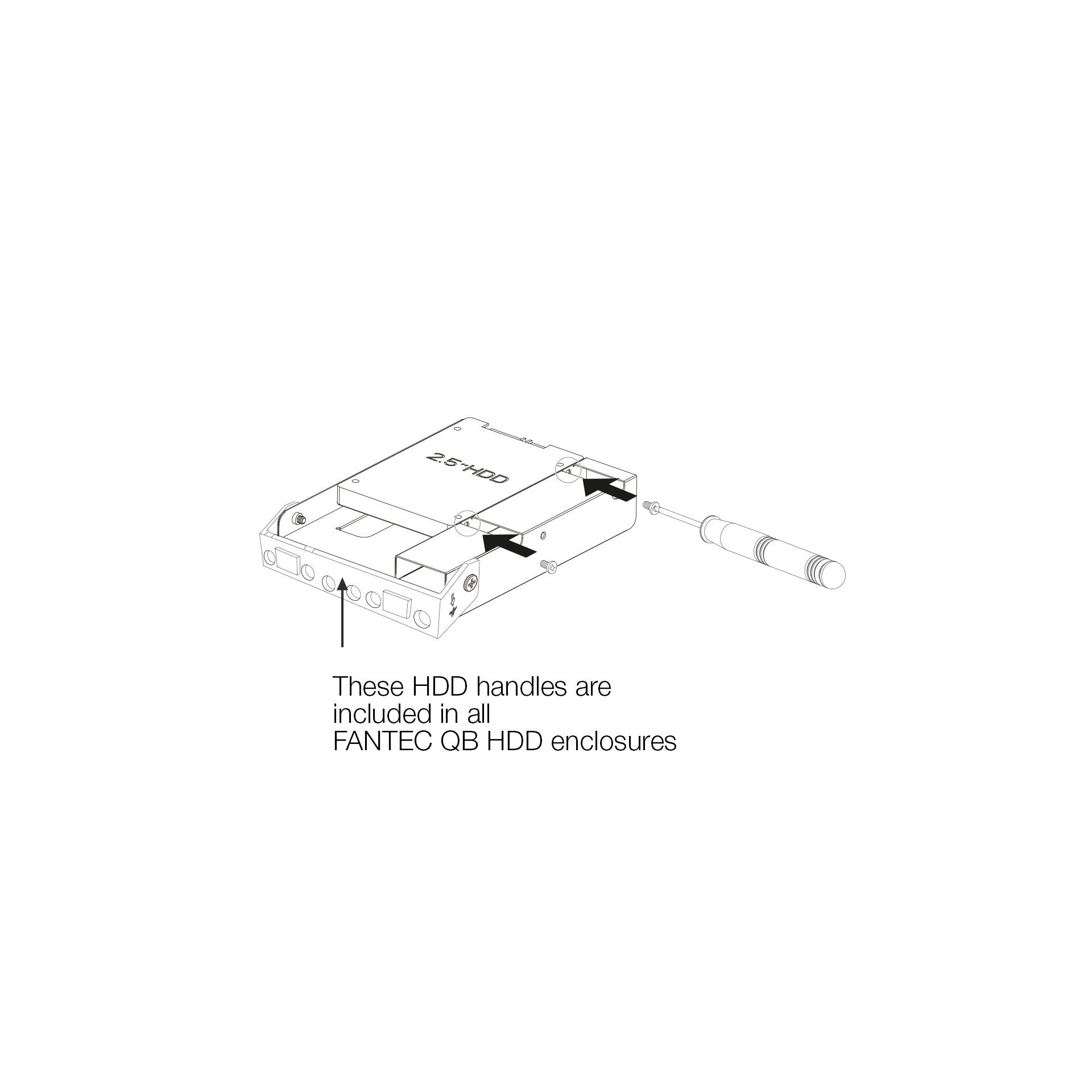 FANTEC QB-Bracket 25 adattatore per SSDs/HDDs 2,5 2