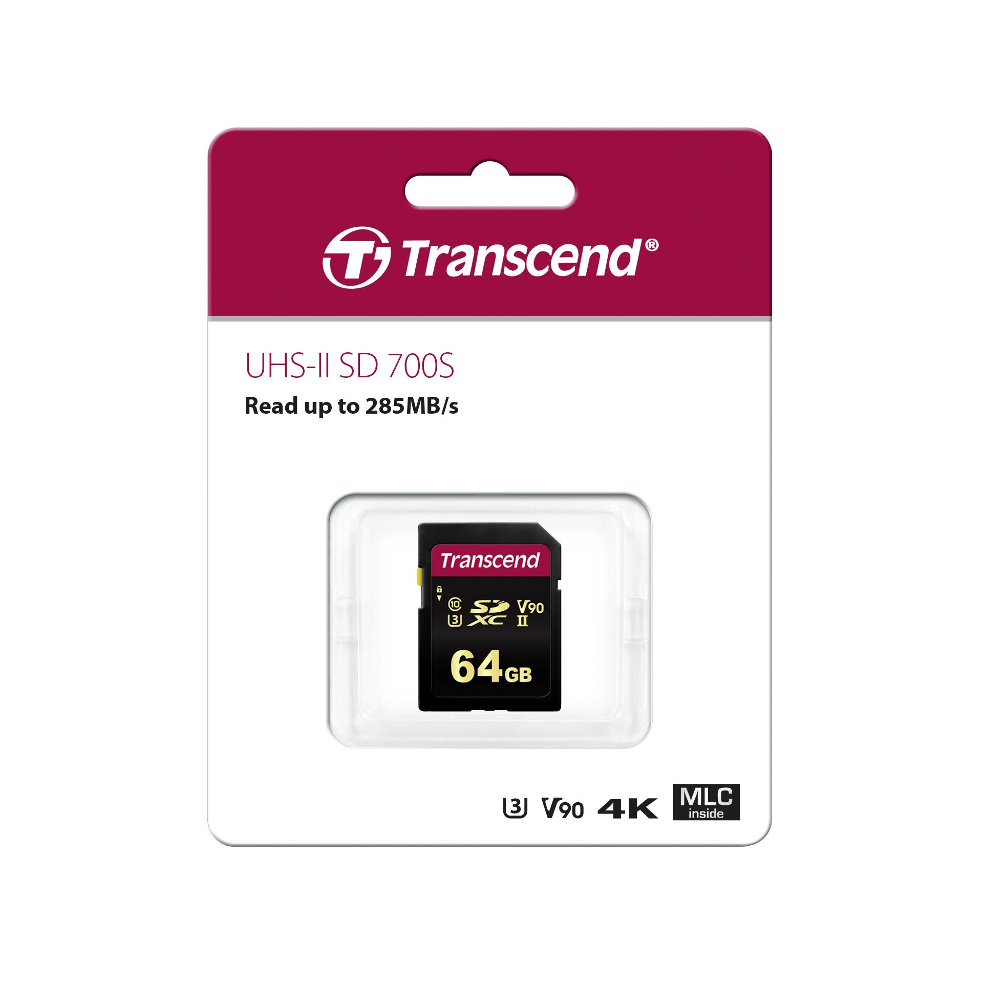 Transcend SDXC 700S         64GB Class 10 UHS-II U3 V90