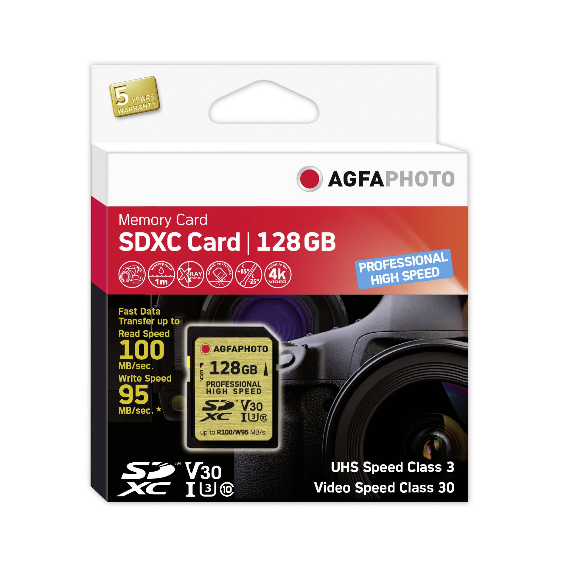 AgfaPhoto SDXC UHS I       128GB Professional High Speed U3