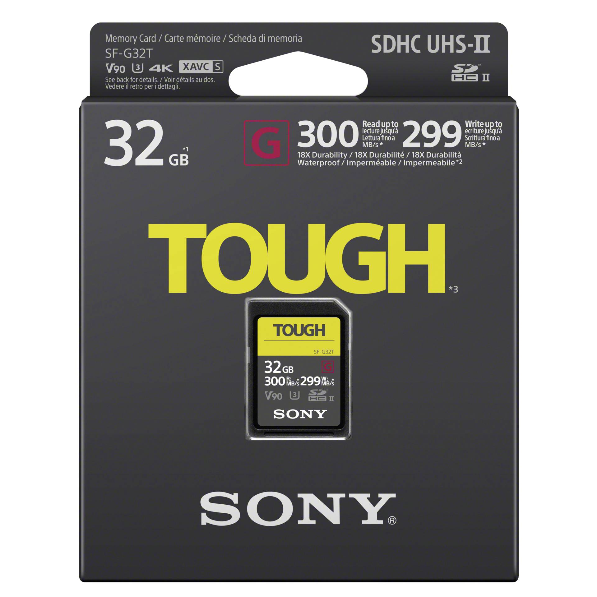Sony SDHC G Tough series    32GB Class 10 UHS-II U3