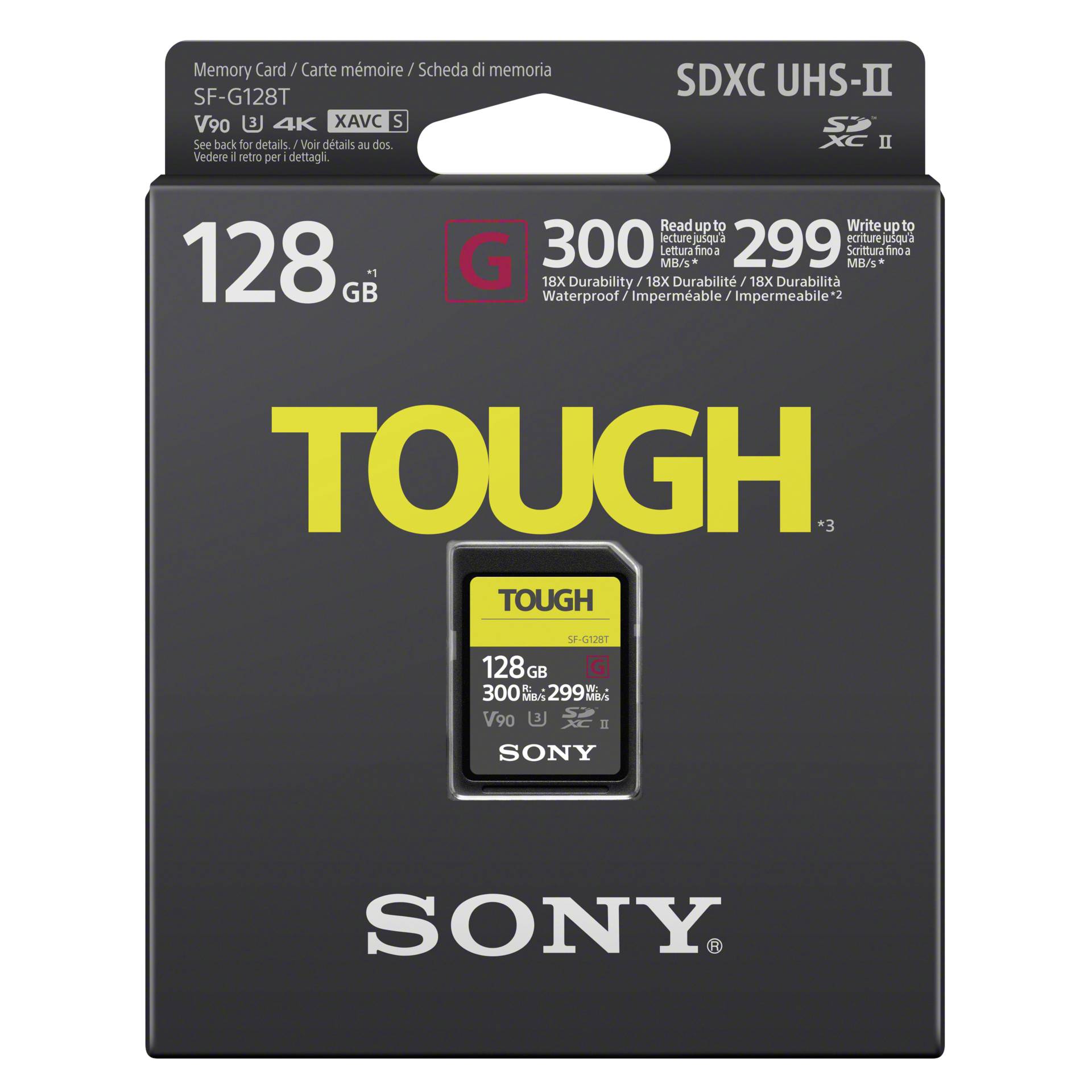 Sony SDXC G Tough series   128GB Class 10 UHS-II U3