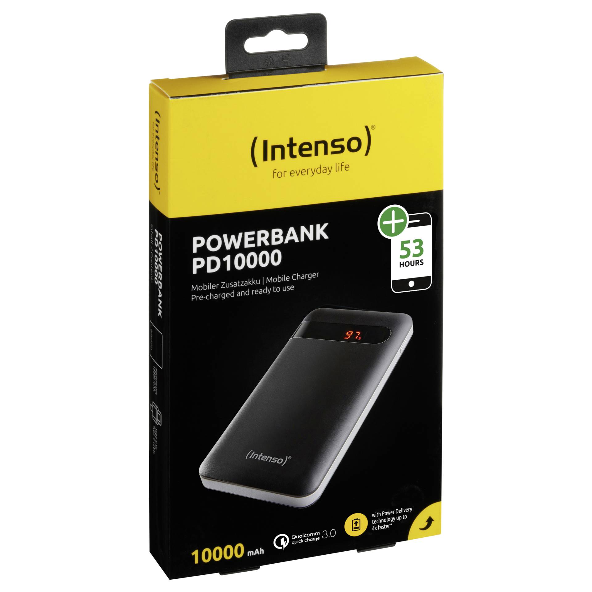 Intenso Powerbank PD10000 Power Delivery 10000 mAh nero