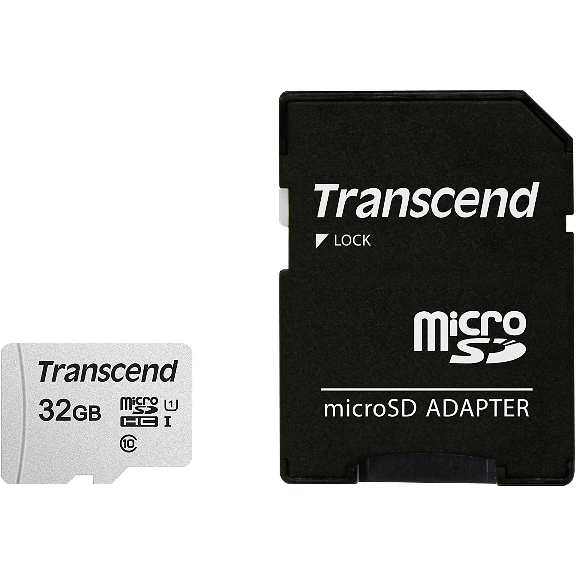 Transcend microSDHC 300S-A  32GB Class 10 UHS-I U1
