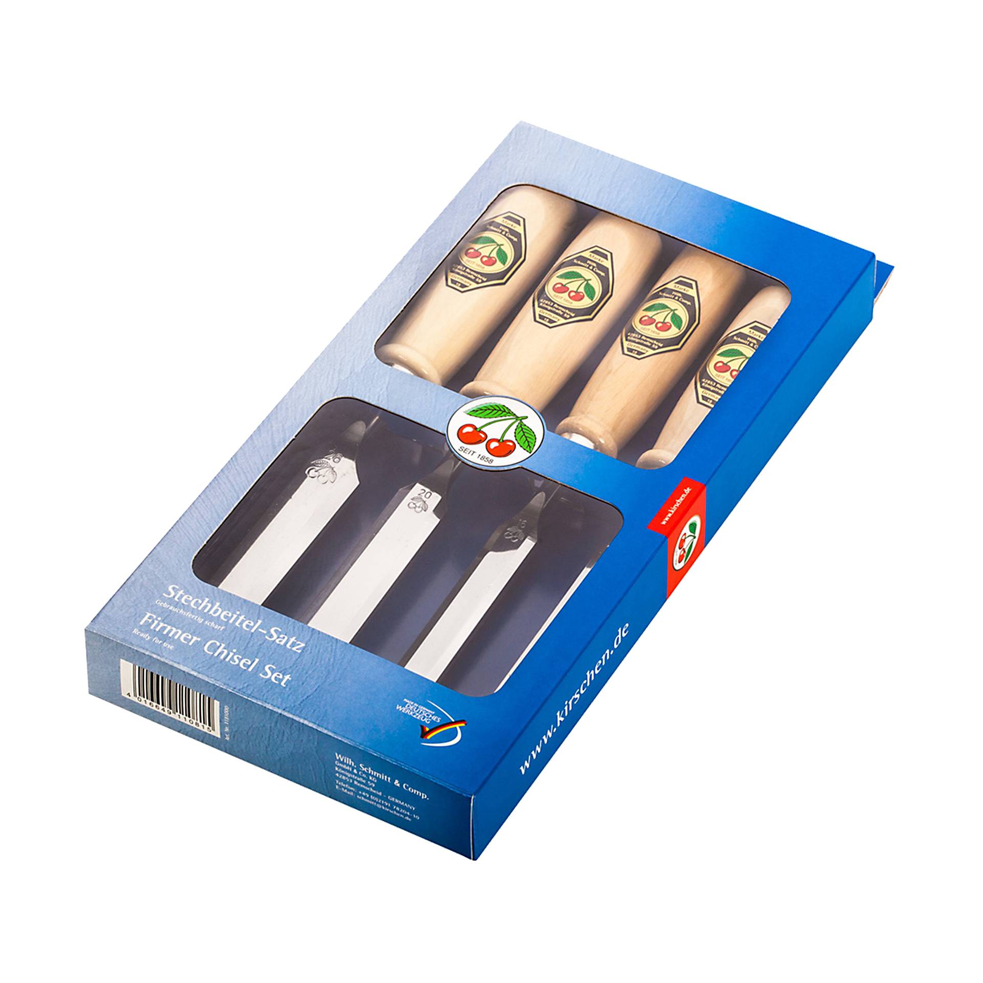 Kirschen set scalpelli 1181 SB 4 pezzi in scatola di cartone