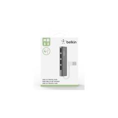 Belkin ultra flat 4-Port Slim Travel-Hub passiv black F4U042 2