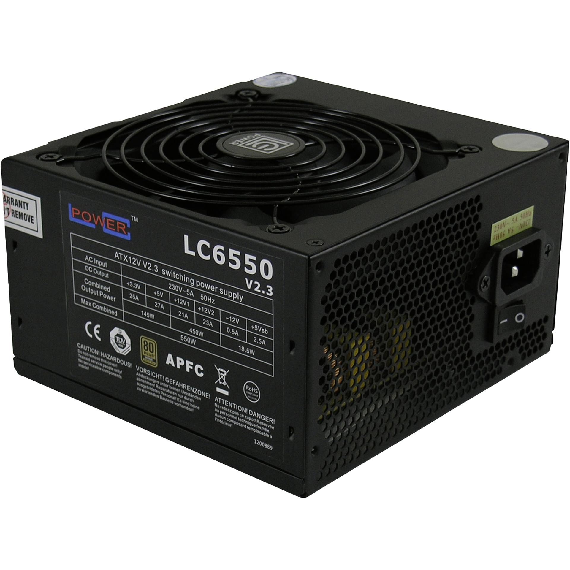 LC Power LC6550 V2.3 120mm, 20/24 pin
