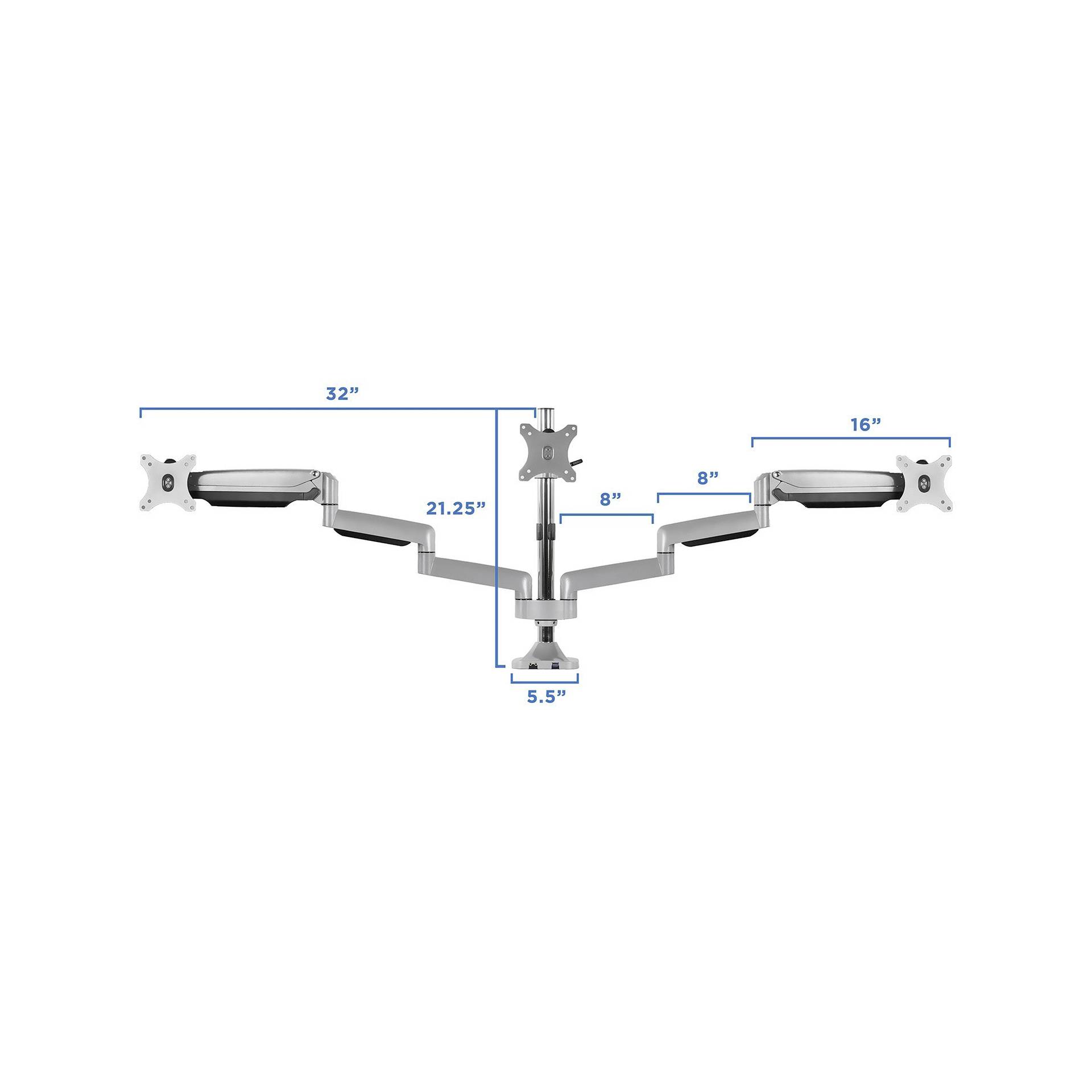 Raidsonic IB-MS505-TI supporto monitor con supporto da scriv