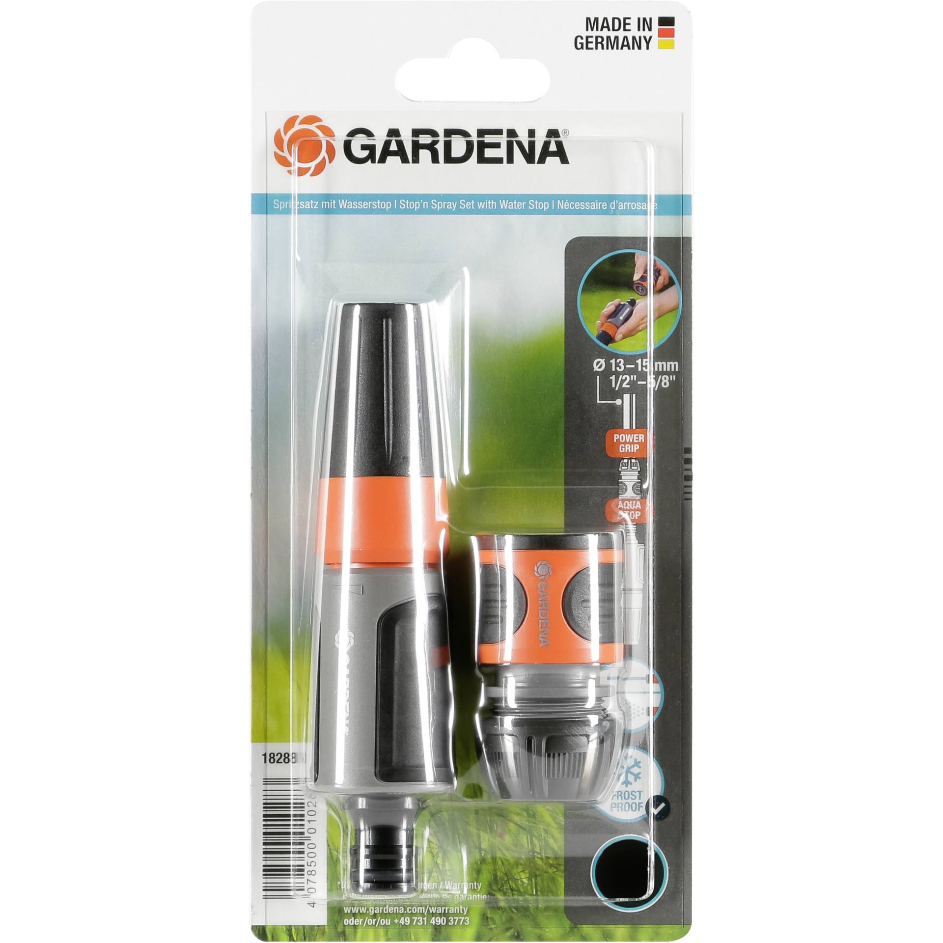Gardena Stop 'n' Spray Set 13mm 1/2  1x 18213 + 18300
