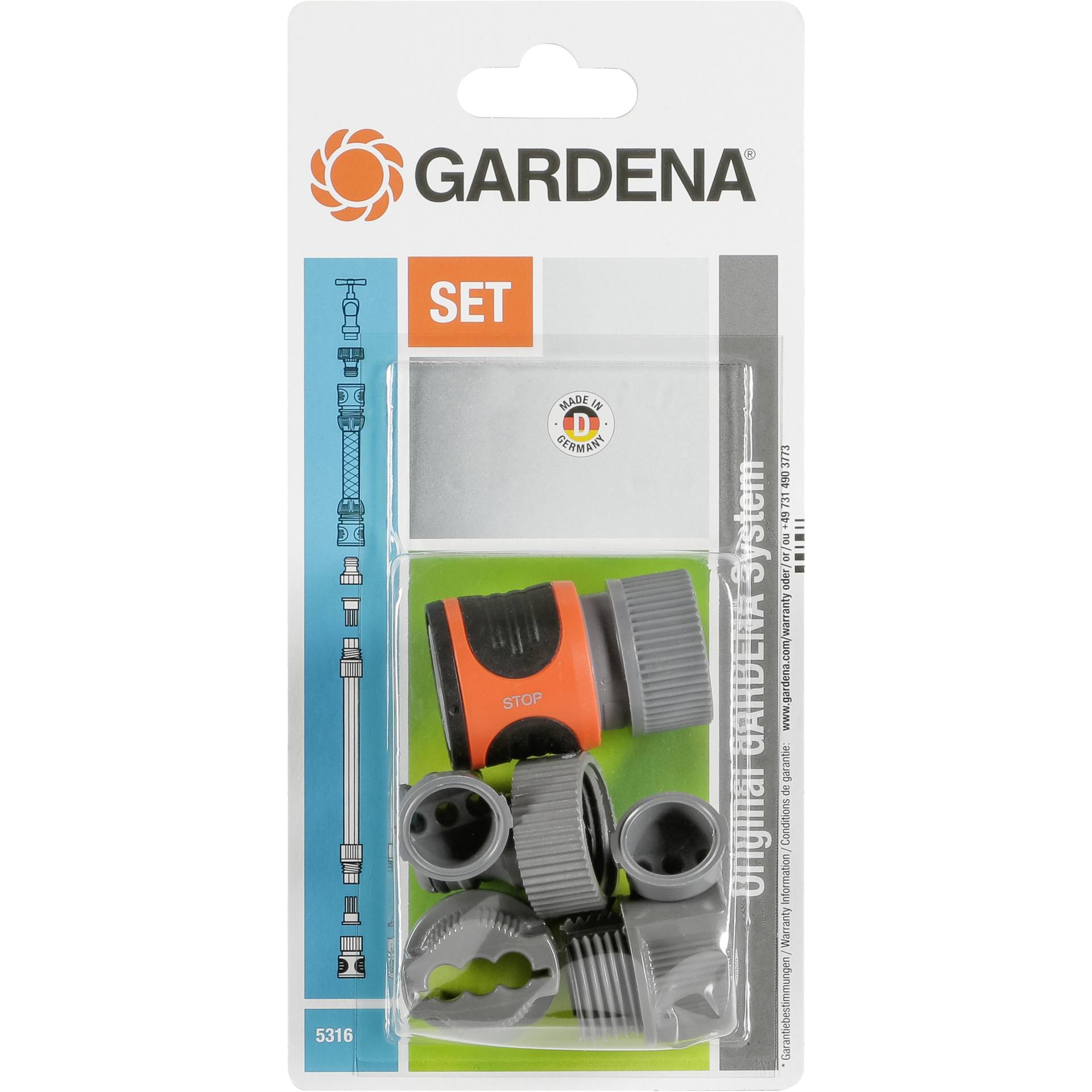 Gardena kit di collegamento per tubo irrigatore