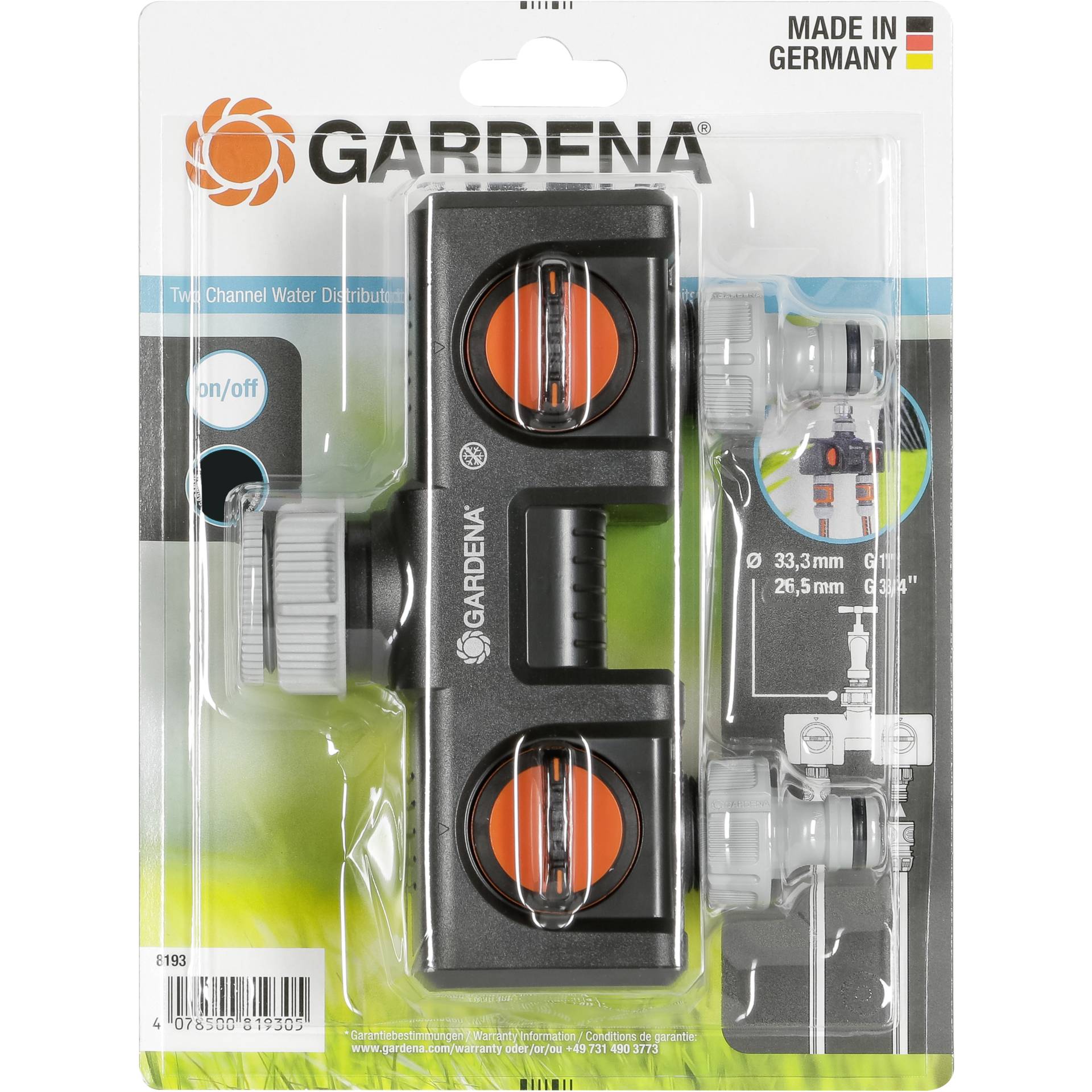 Gardena distributore a 2 vie