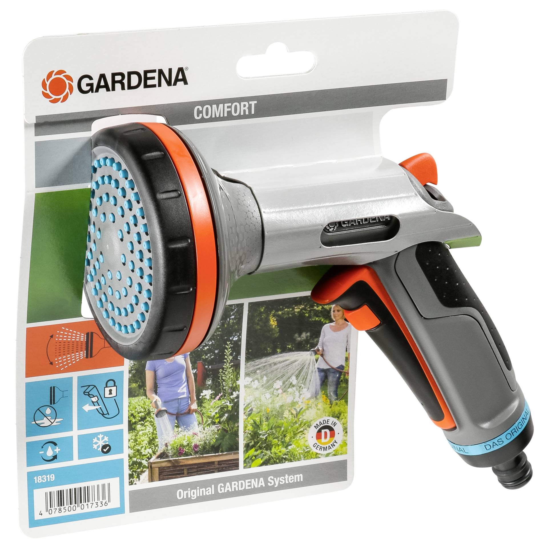 Gardena lancia a doccia Comfort per aiuole