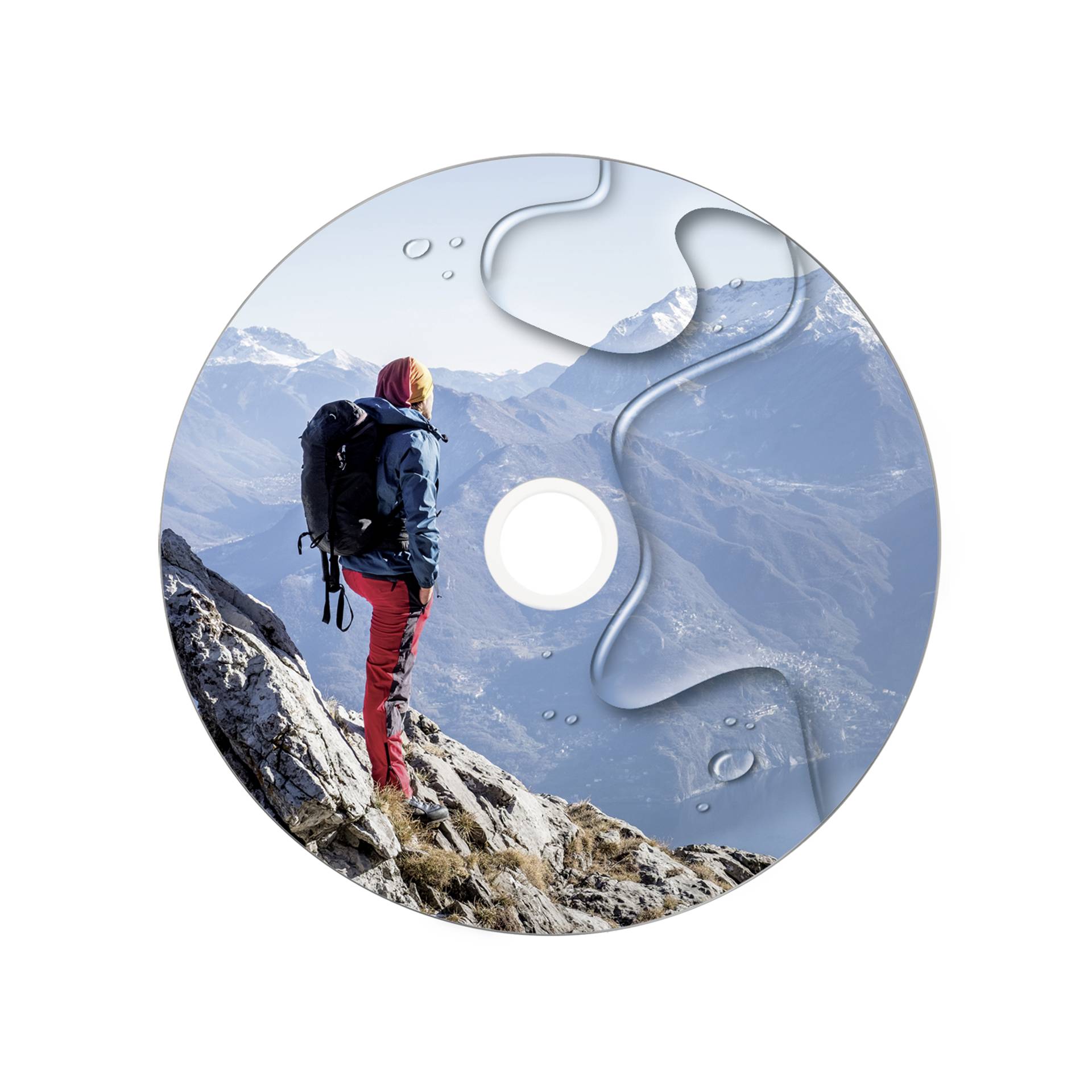 1x50 Verbatim DVD-R 4,7GB 16x Wide lucida waterproof print