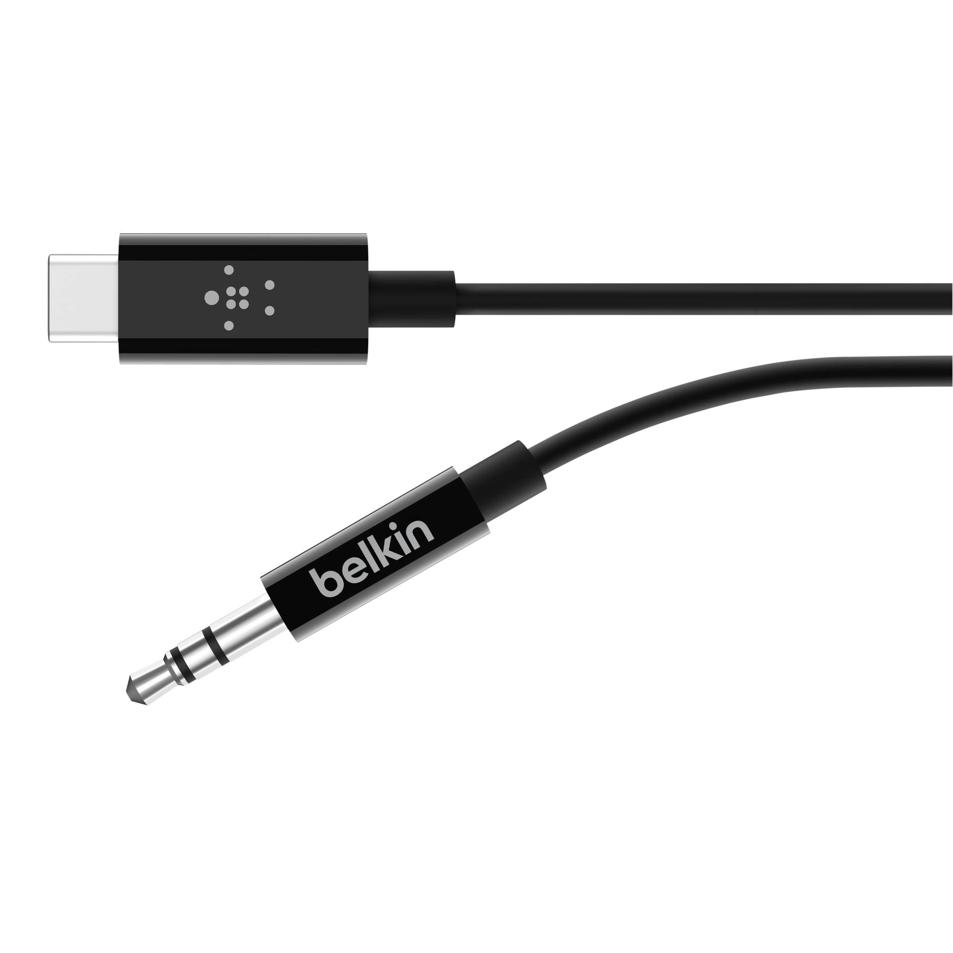 Belkin RockStar 3,5mm Aud./USB-C cavo 0,9m nero F7U079bt03-B