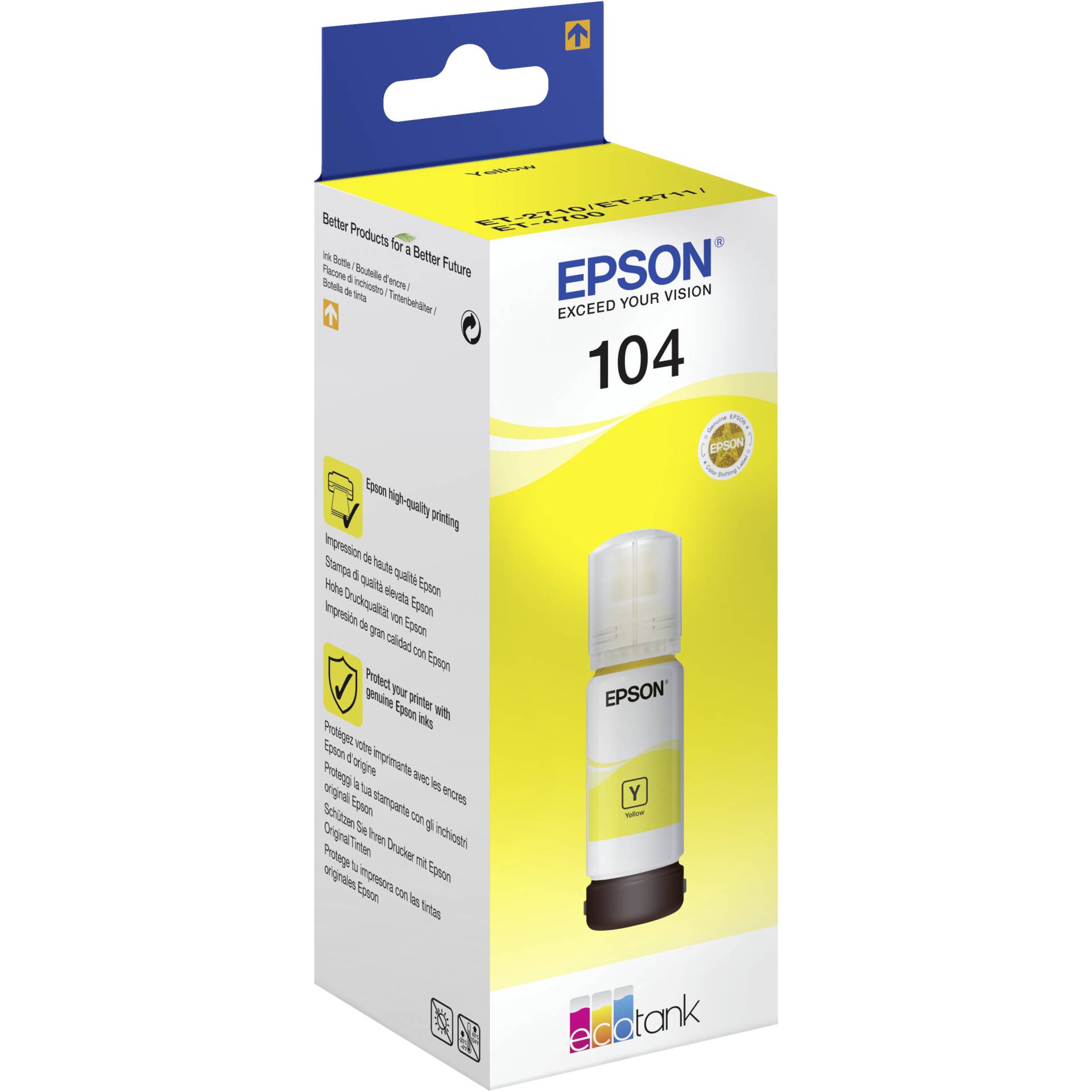 Epson EcoTank giallo T 104 65 ml               T 00P4
