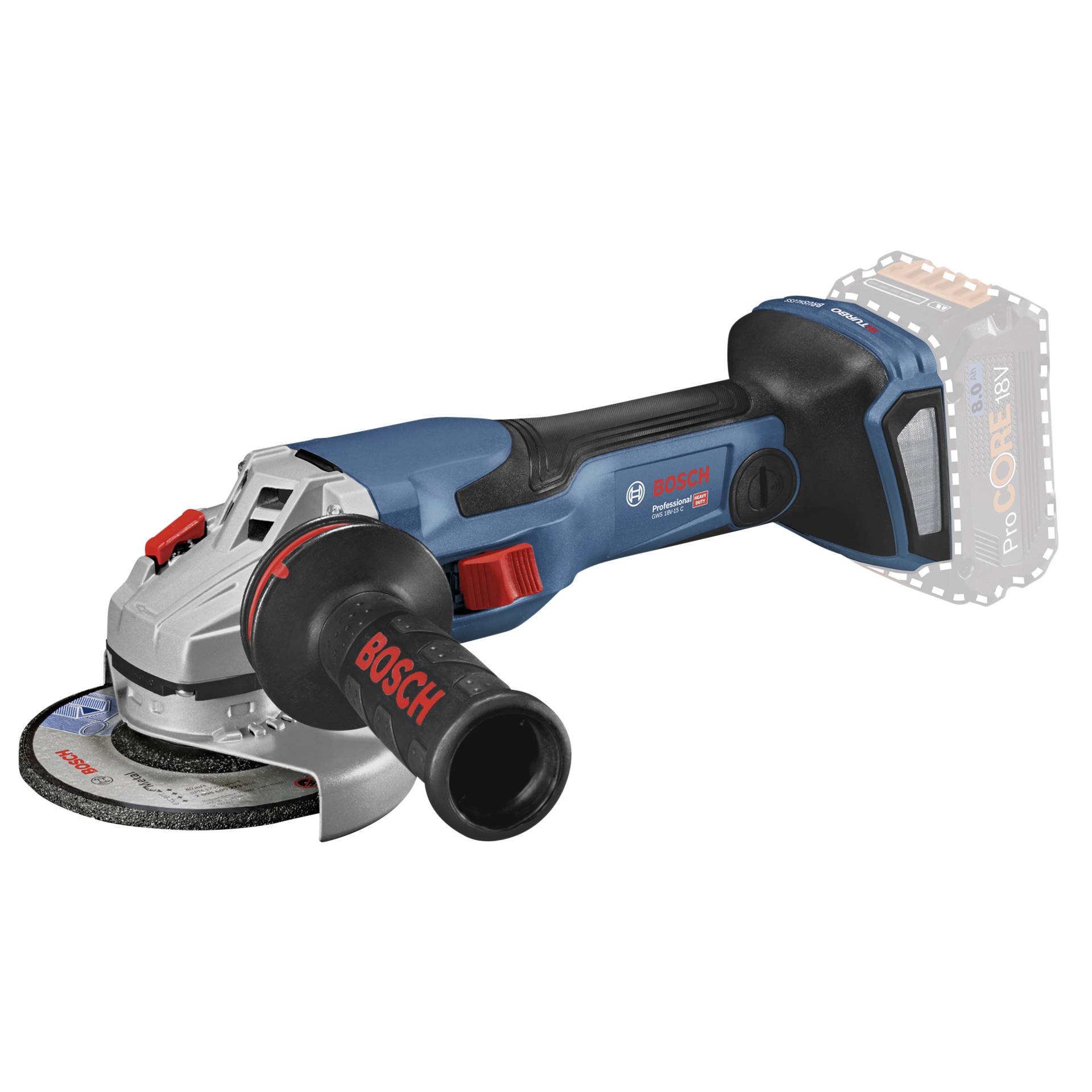 Bosch GWS 18V-15 C Smerigliatrice angolare a batt.