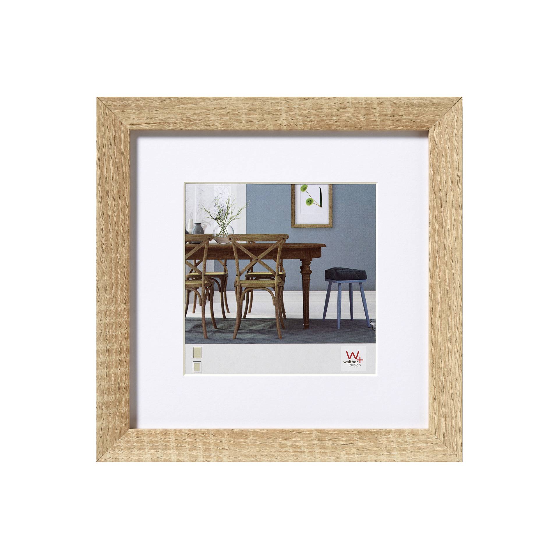 Walther Fiorito quercia 40x40 legno incl. Passepartout EF440