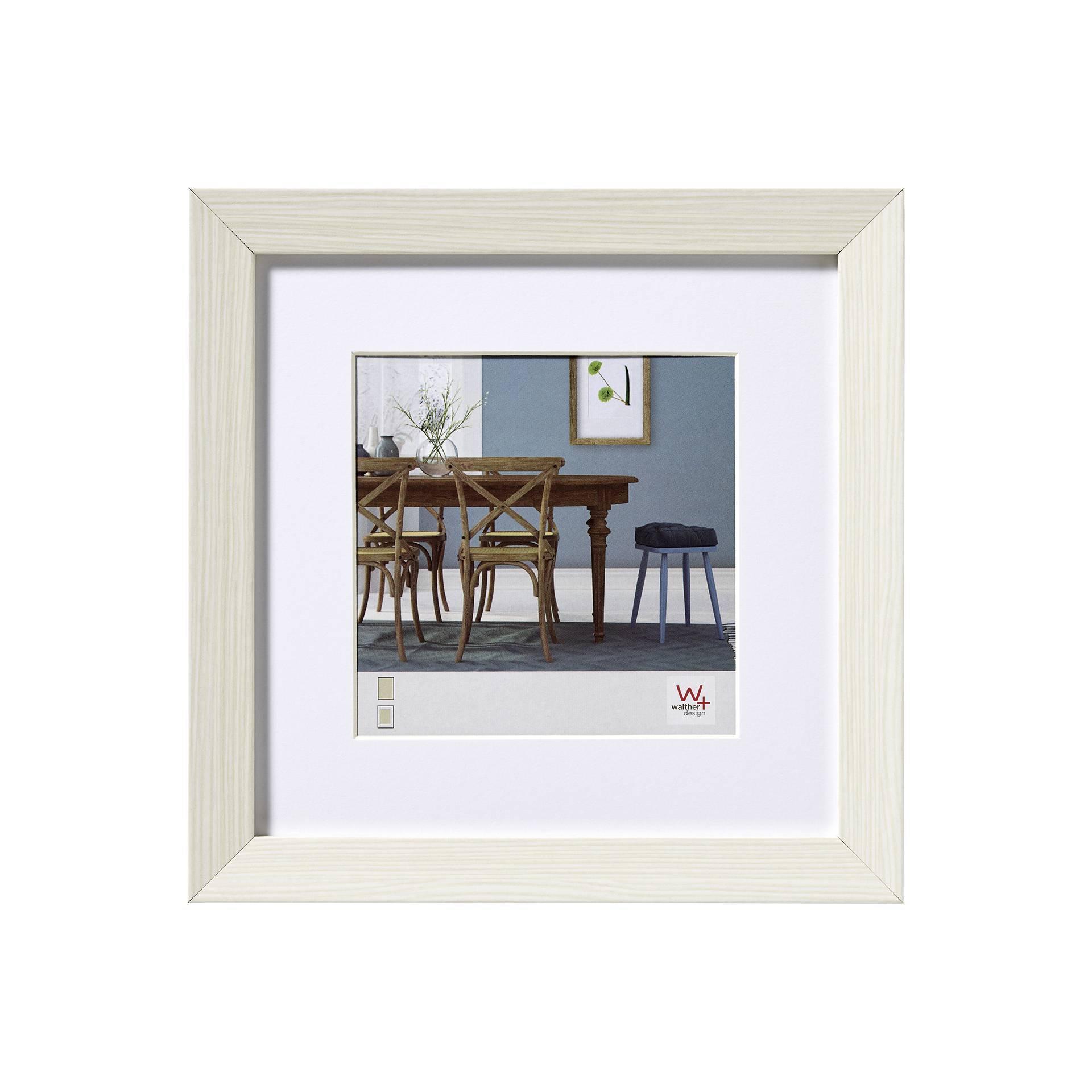 Walther Fiorito bianco 40x40 legno incl. Passepartout EF440W