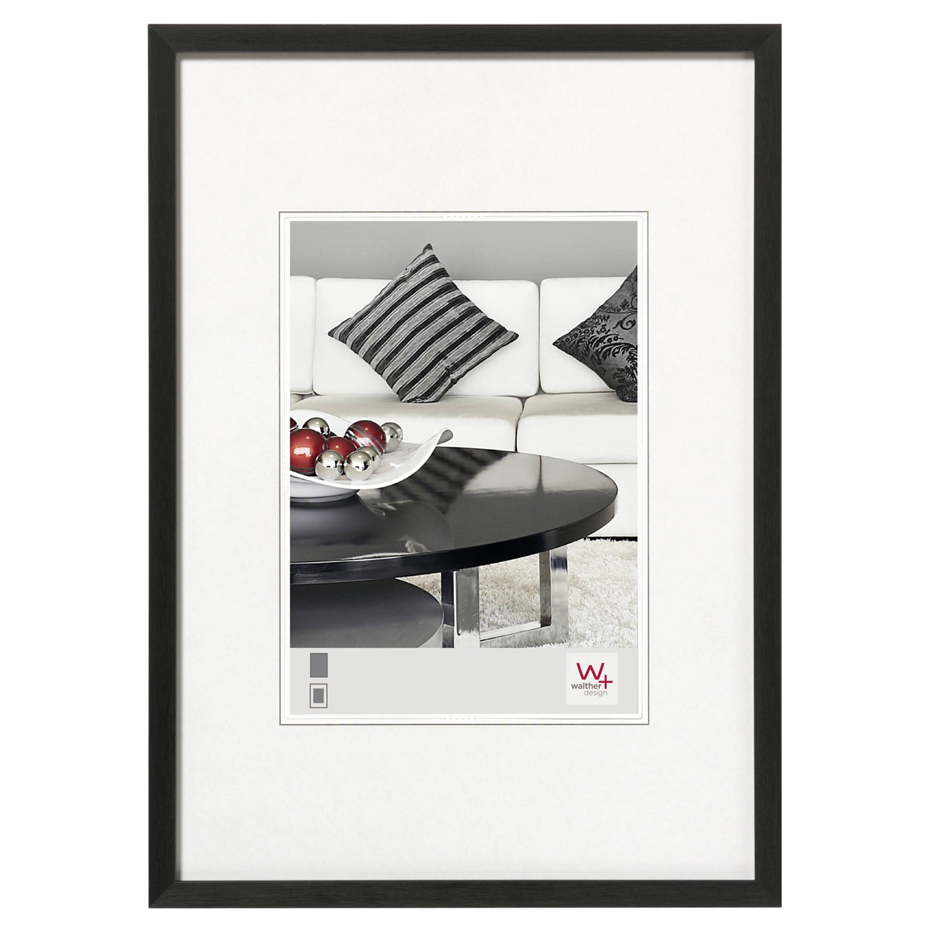 Walther Chair DIN A3     29,7x42 aluminio nero AJ342B