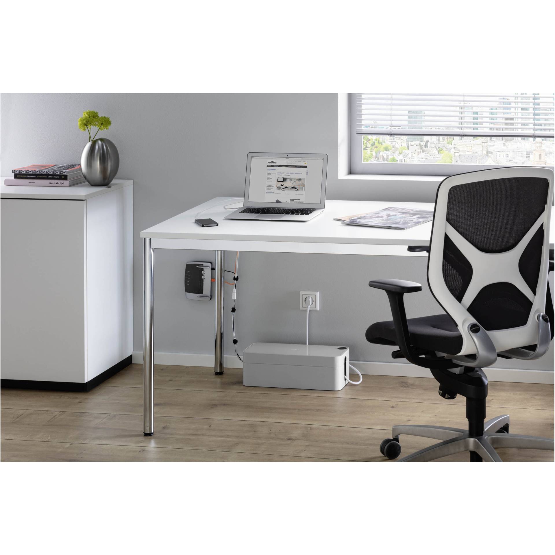 Durable scatola nascondi cavi CAVOLINE BOX L grigio 503010