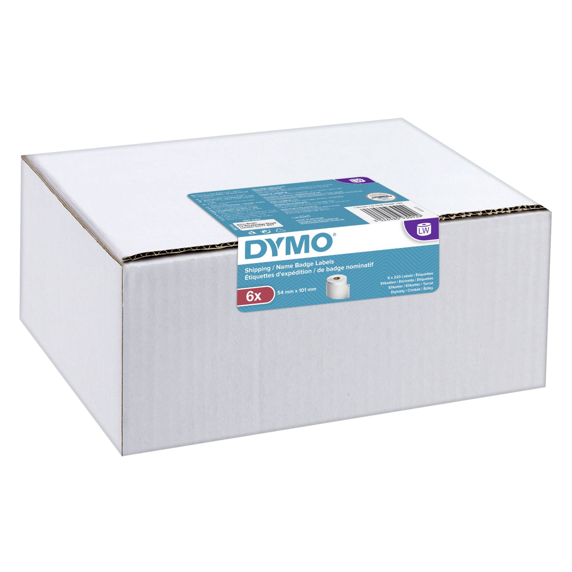 Dymo etichette per spedizioni 54 x 101 mm bianco 6x 220 pz.