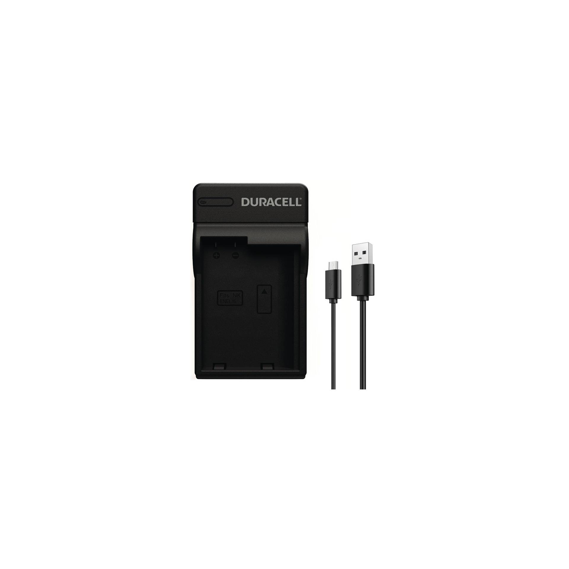 Duracell caricabatt.con cavo USB per DRNEL15/EN-EL15