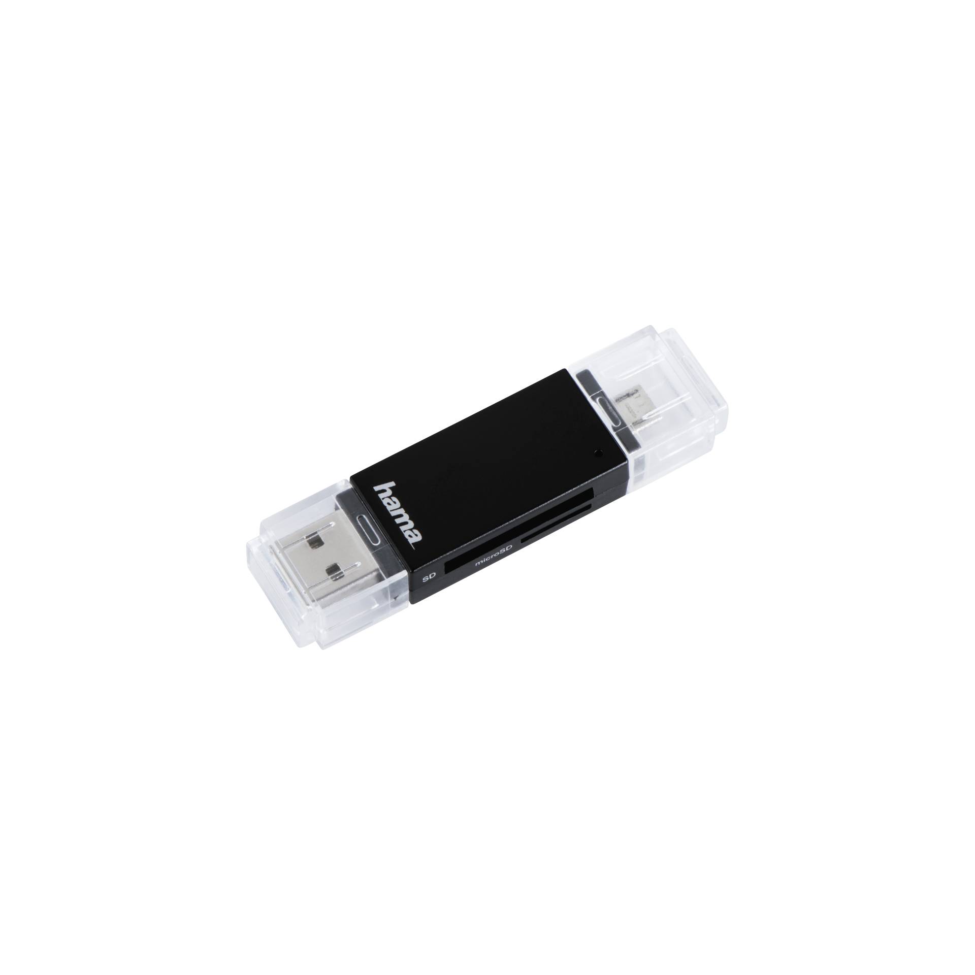 Hama USB 2.0 OTG lettore schede Basic  SD/microSD nero