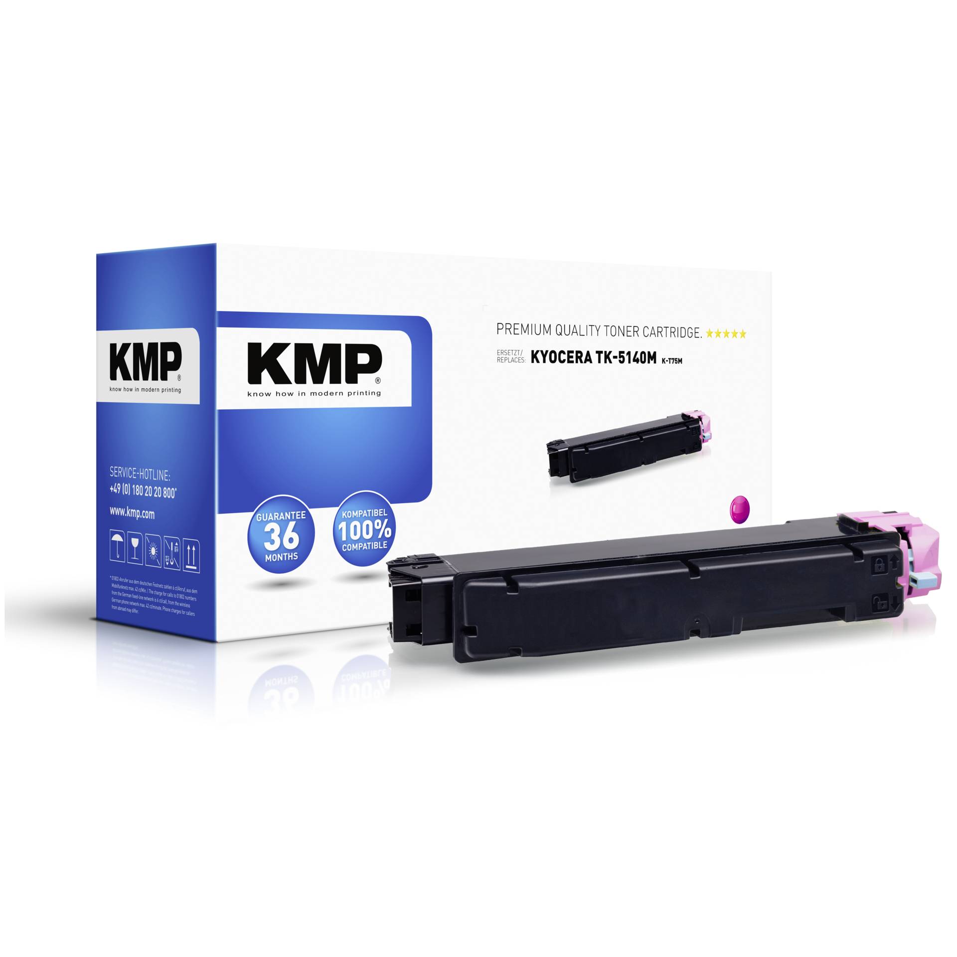KMP K-T75 M cartuccia magenta compatib. con Kyocera TK-5140