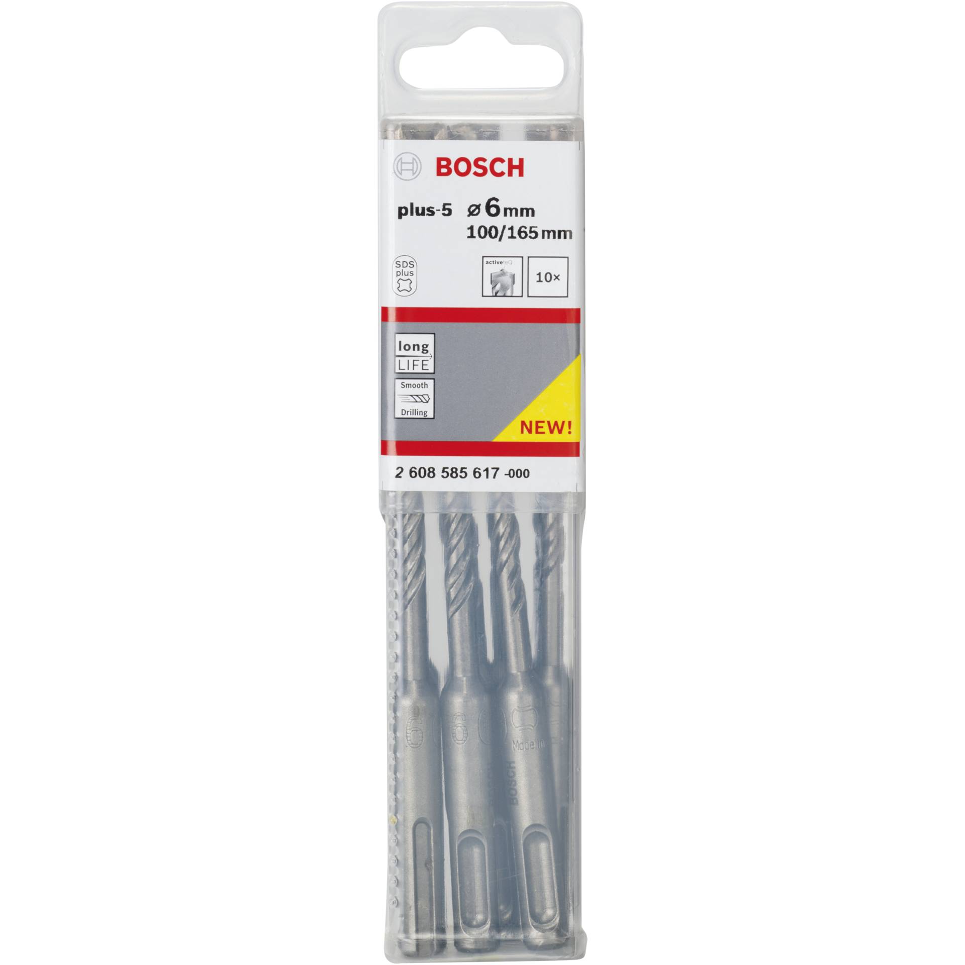 Bosch 10 pz. plus-5 6x100x165mm