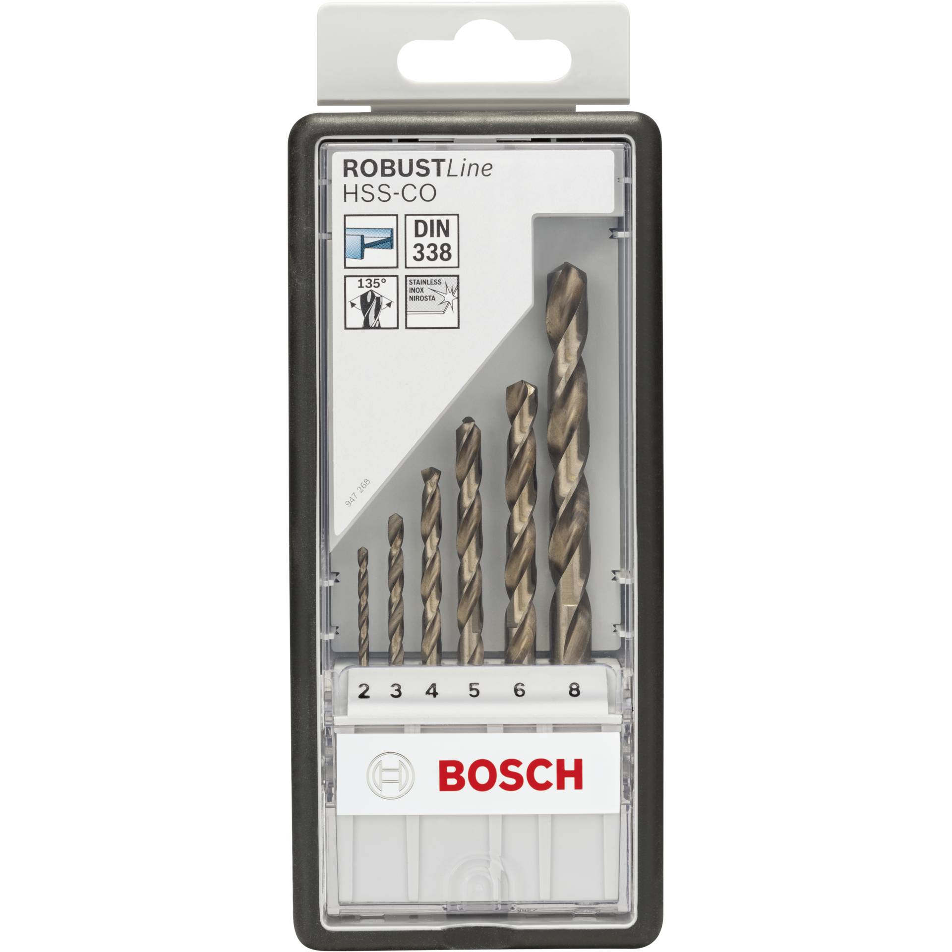 Bosch RobustLine HSS-Co 6 pz. set trapano