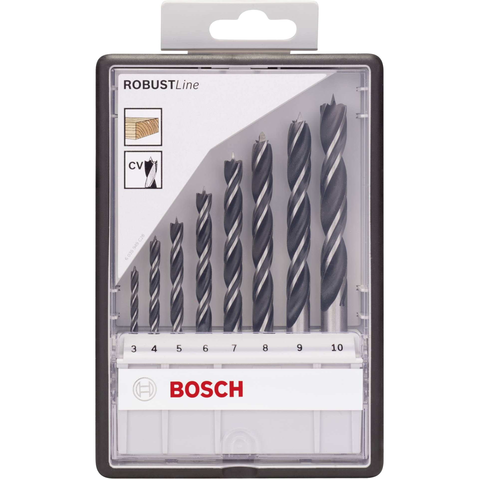 Bosch RobustLine Drill Bit Set 3-10mm 8 piece