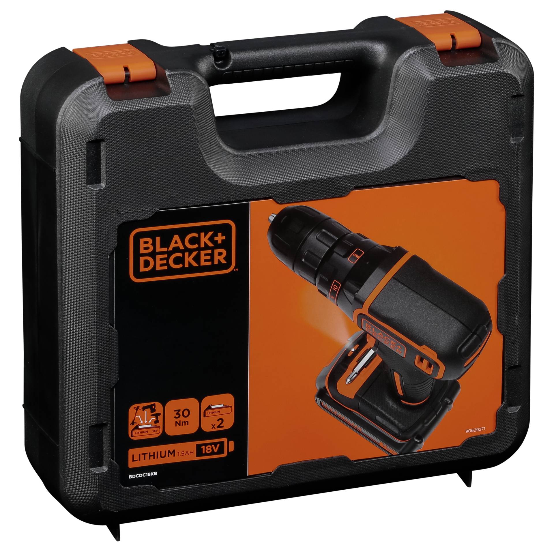 nero & Decker BDCDC18KB-QW Trapano avvitatore a batteria