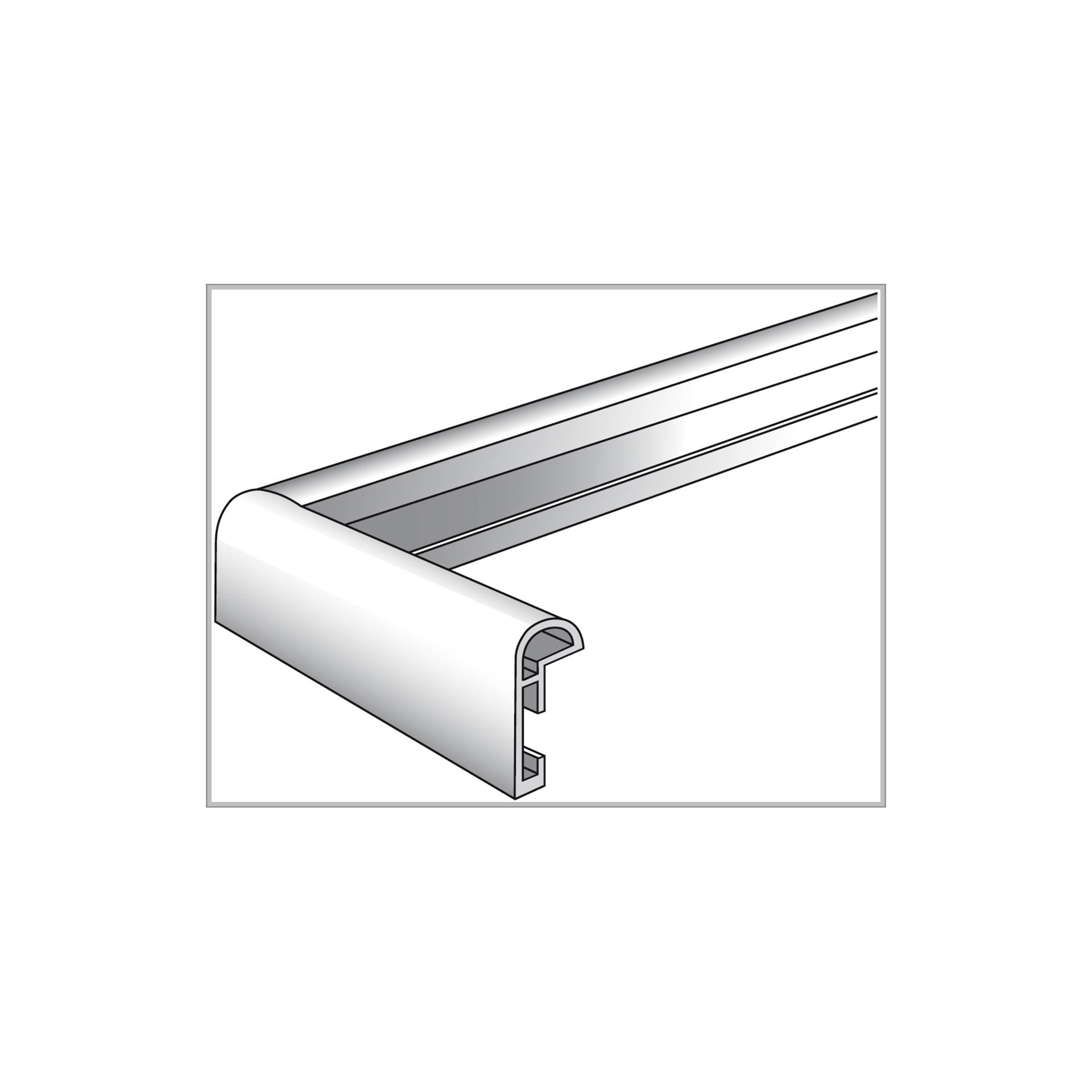 Walther Galeria            30x40 plastica argento KS040H