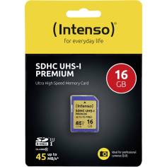 Intenso SDHC Card           16GB Class 10 UHS-I Premium 2