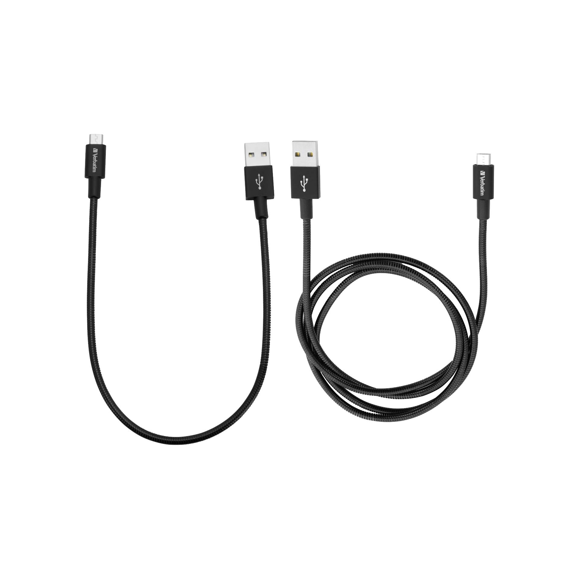 Verbatim Micro USB cavo Sync & Charge 100cm nero + 30 cm ner