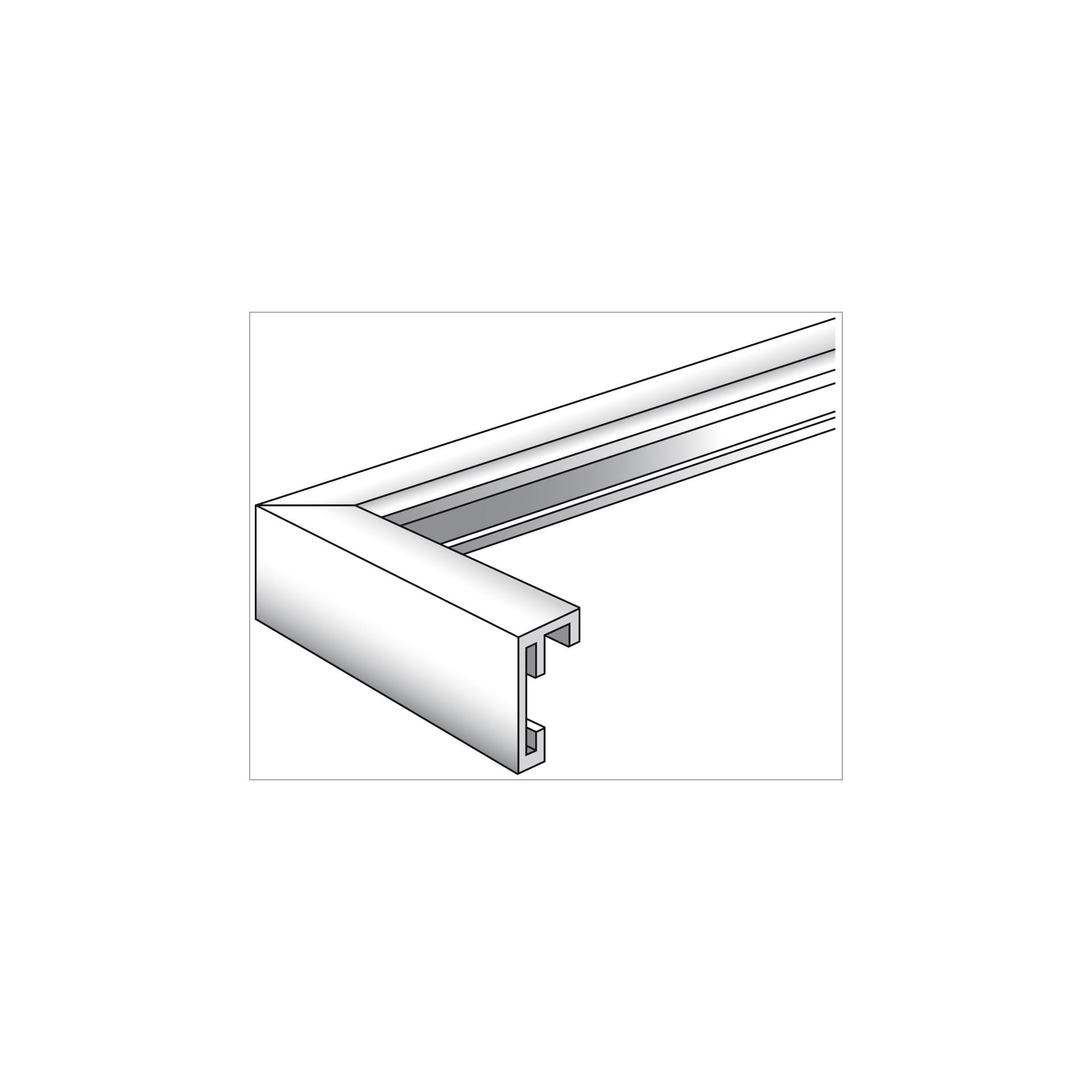 Walther Chair              30x40 aluminio argento AJ040S