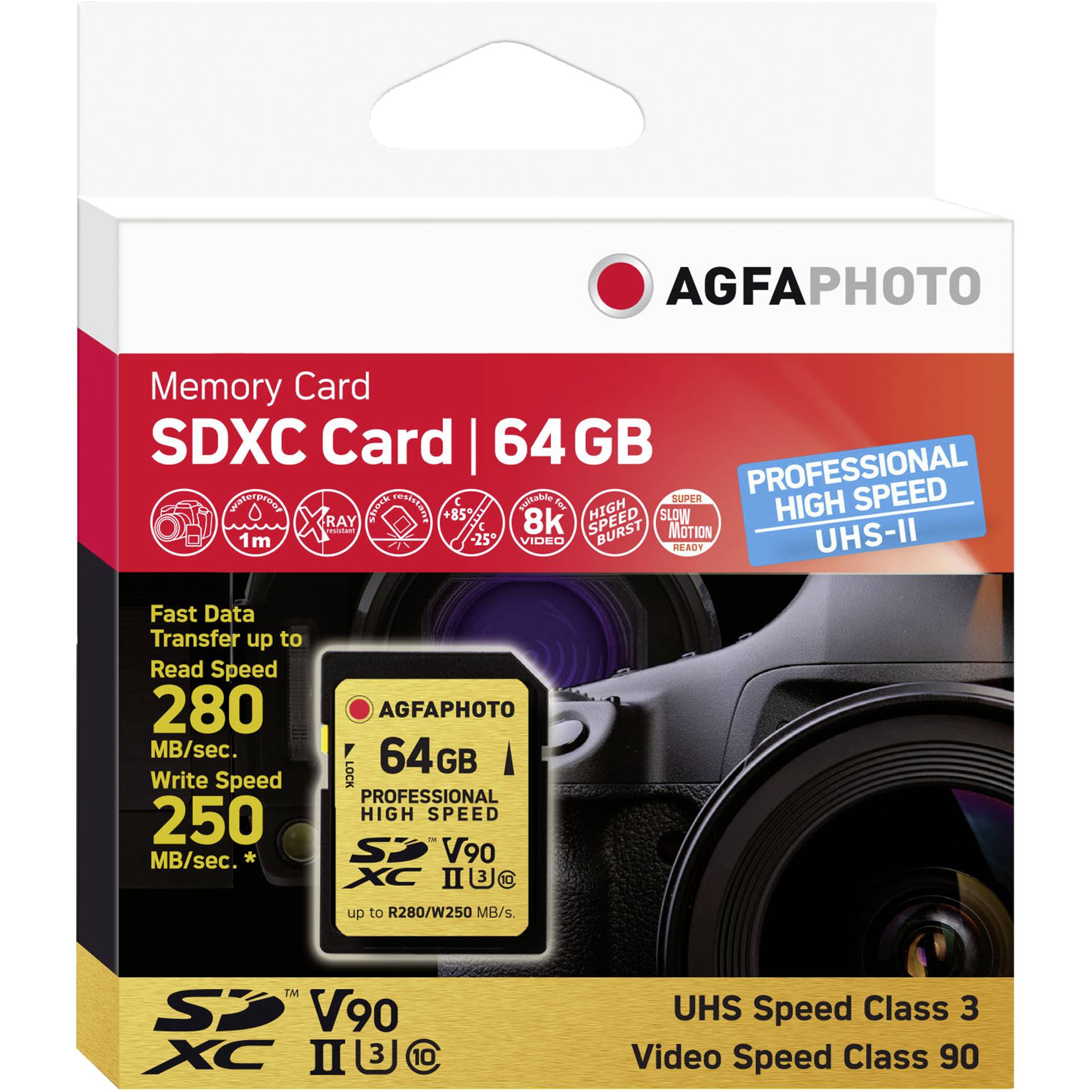 AgfaPhoto SDXC UHS II       64GB Professional High Speed U3