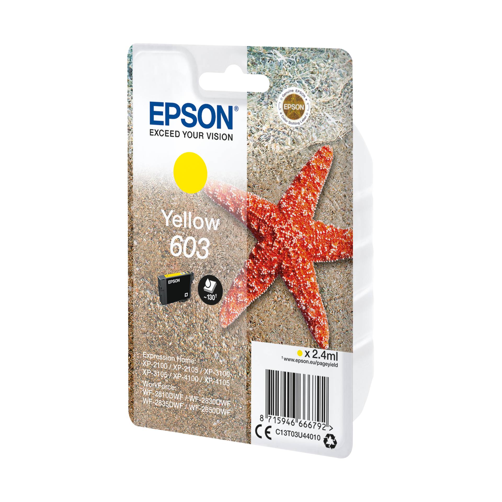 Epson cartuccia giallo 603                       T 03U4