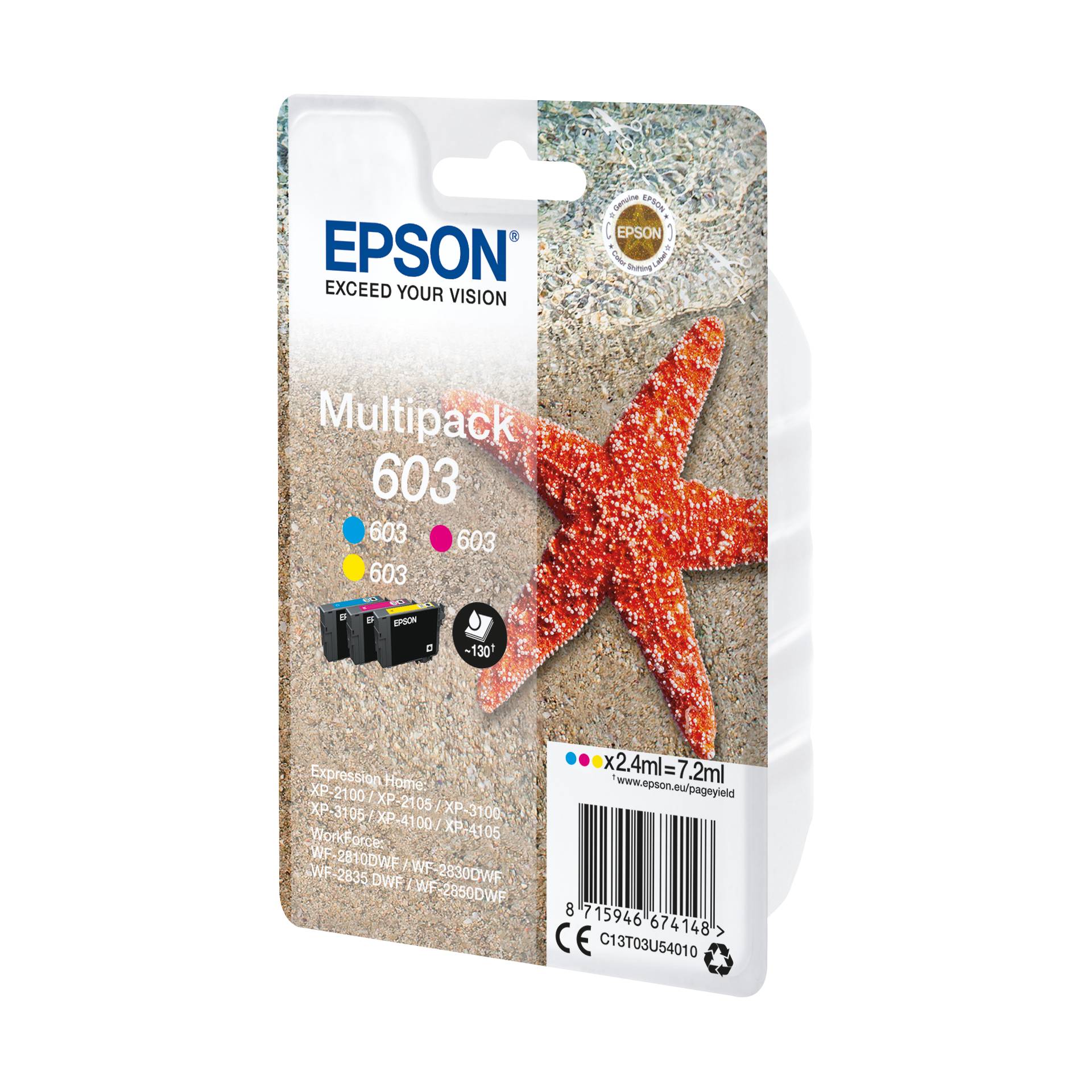 Epson confezione multipla 3-Colours 603            T 03U5