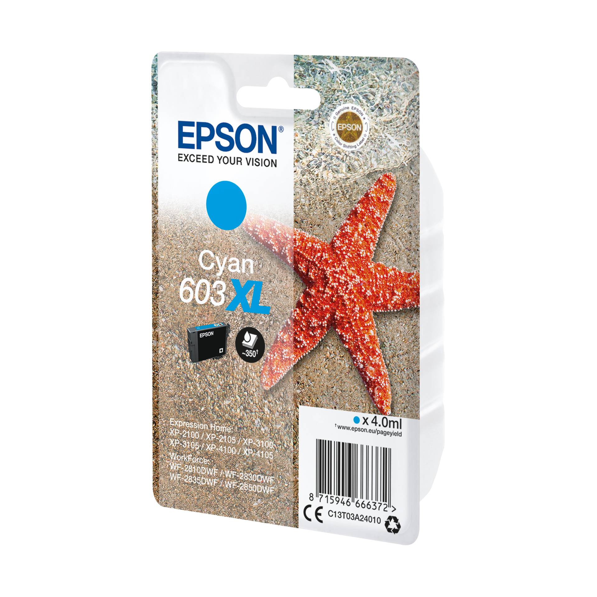 Epson cartuccia ciano 603 XL                    T 03A2