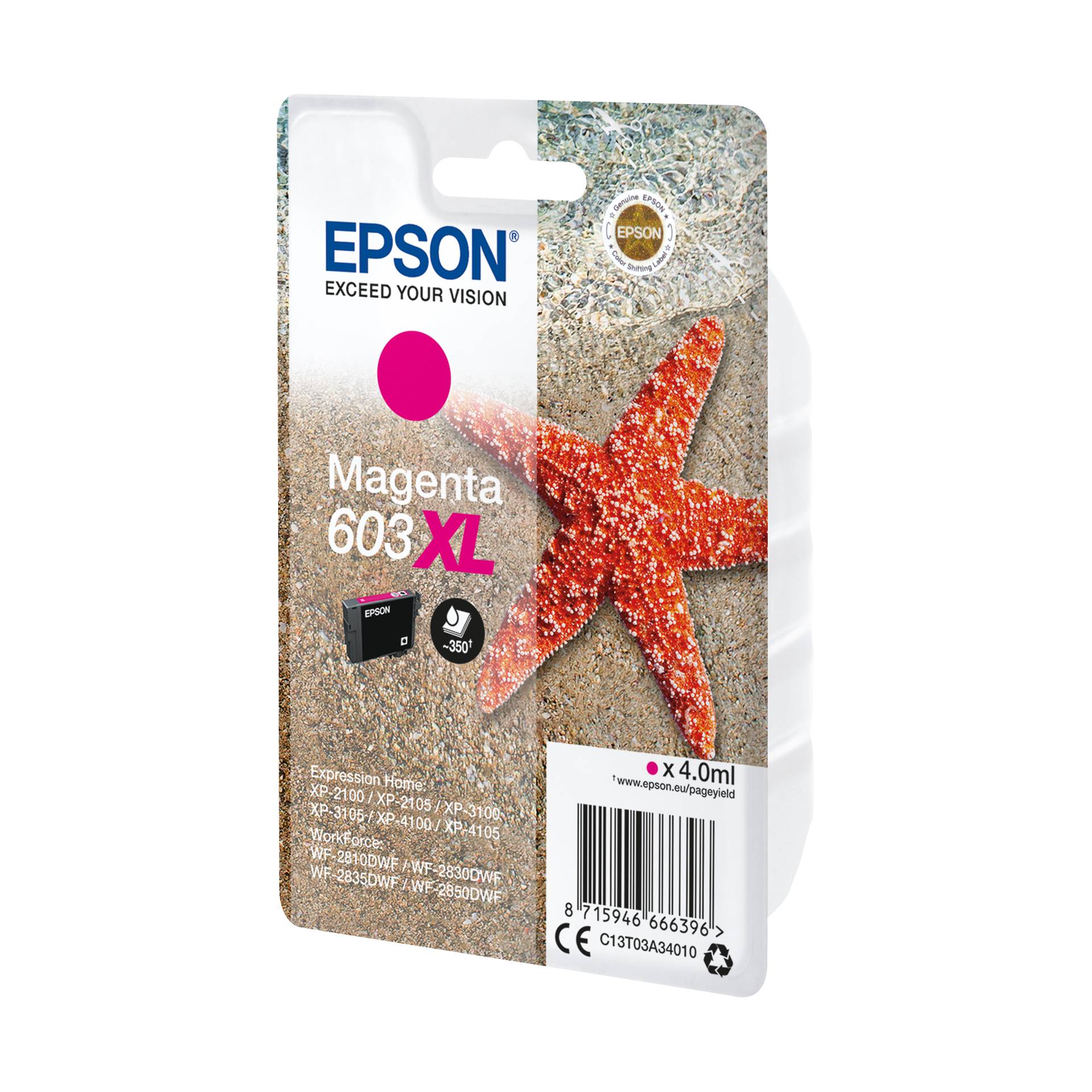 Epson cartuccia magenta 603 XL                    T 03A3