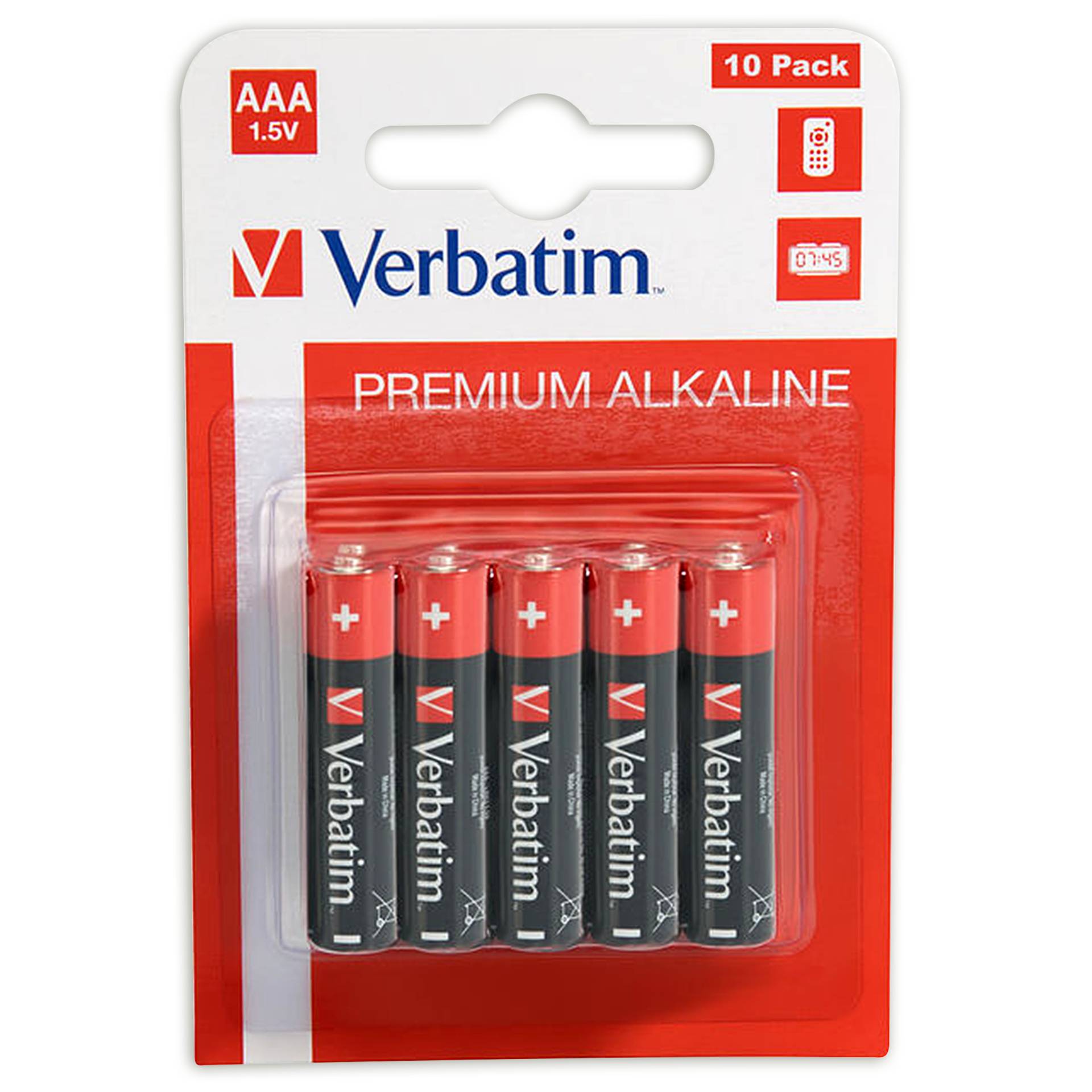 1x10 Verbatim batterie alcaline Micro AAA LR 03            4