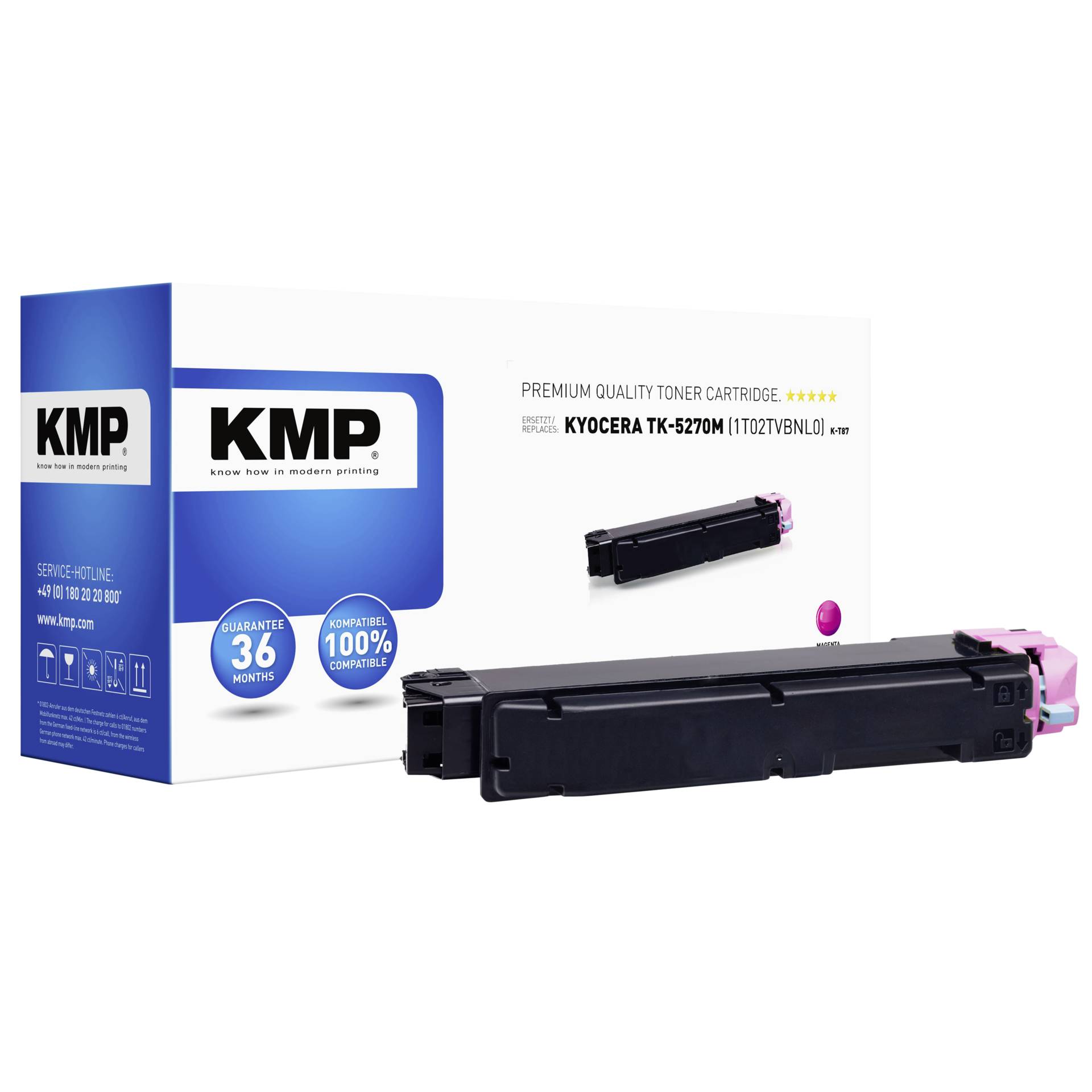 KMP K-T87 cartuccia magenta compatibile c. Kyocera TK-5270 M