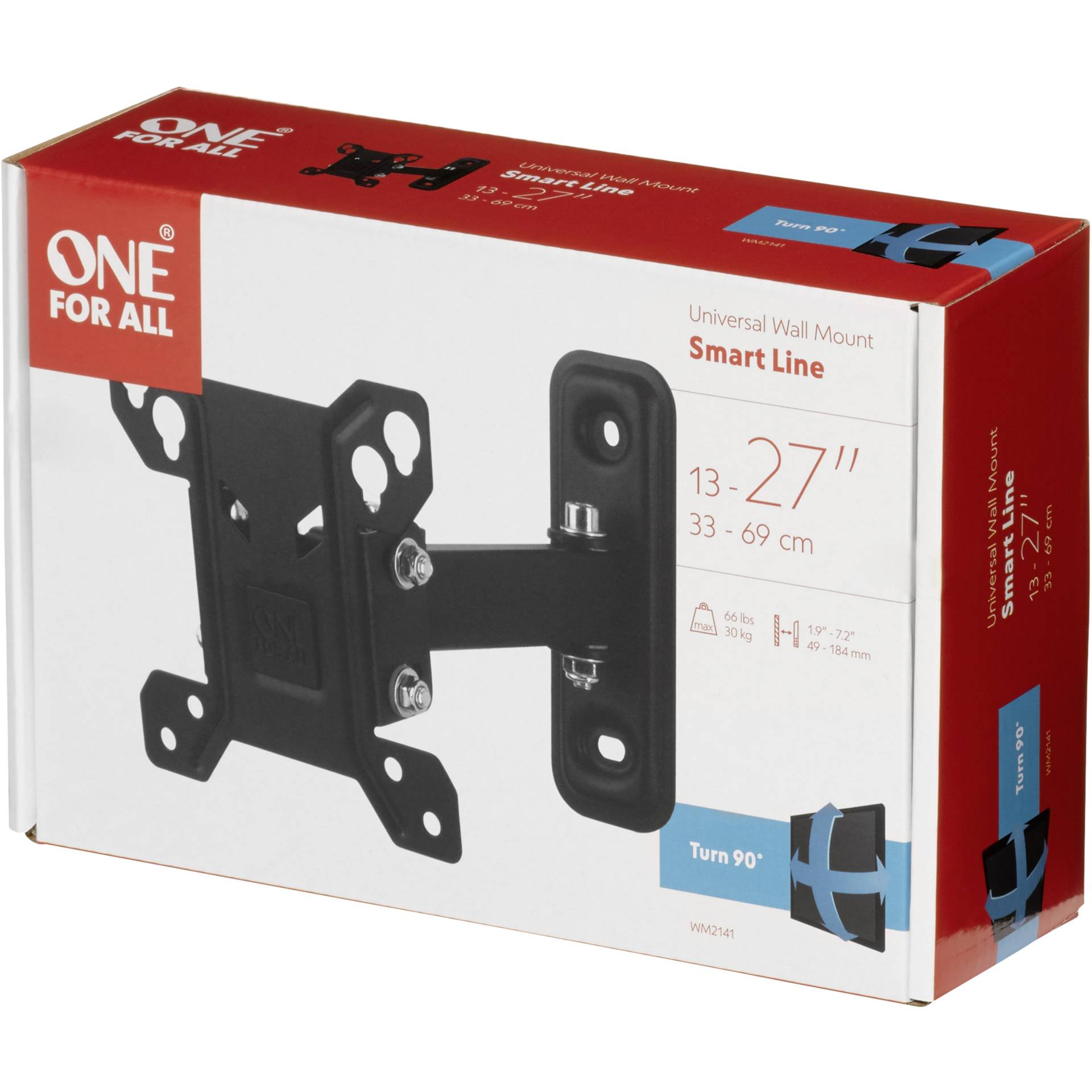 One for All TV supp. murale 27 Smart Turn 90