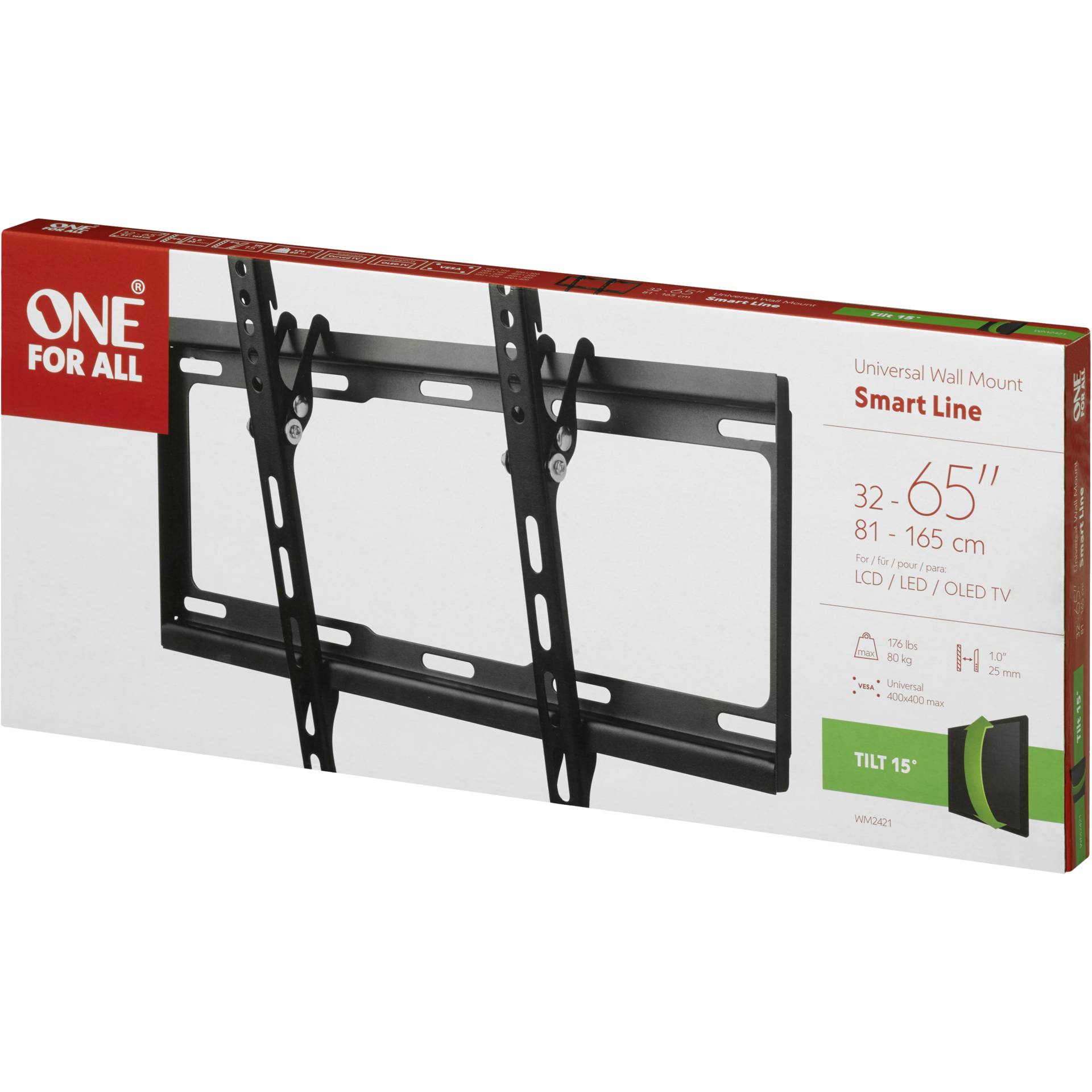 One for All TV supp. murale 55 Smart Tilt