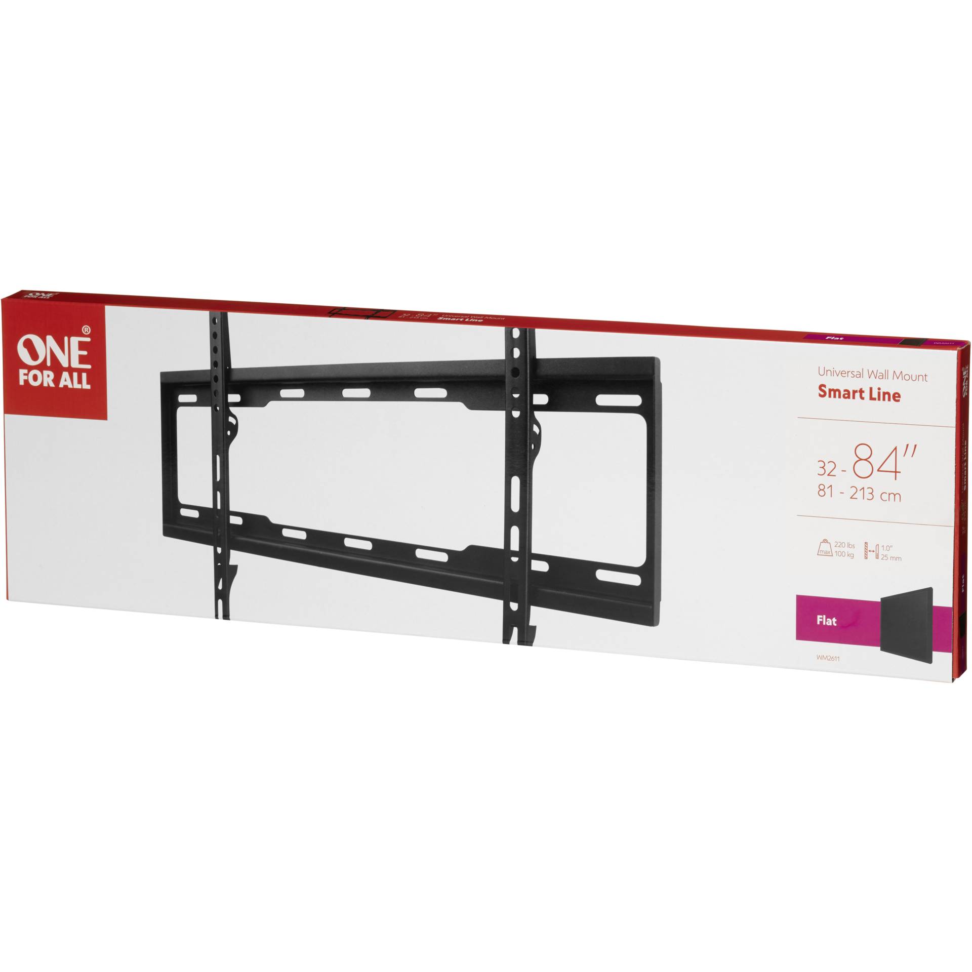 One for All TV supp. murale 84 Smart Flat 2