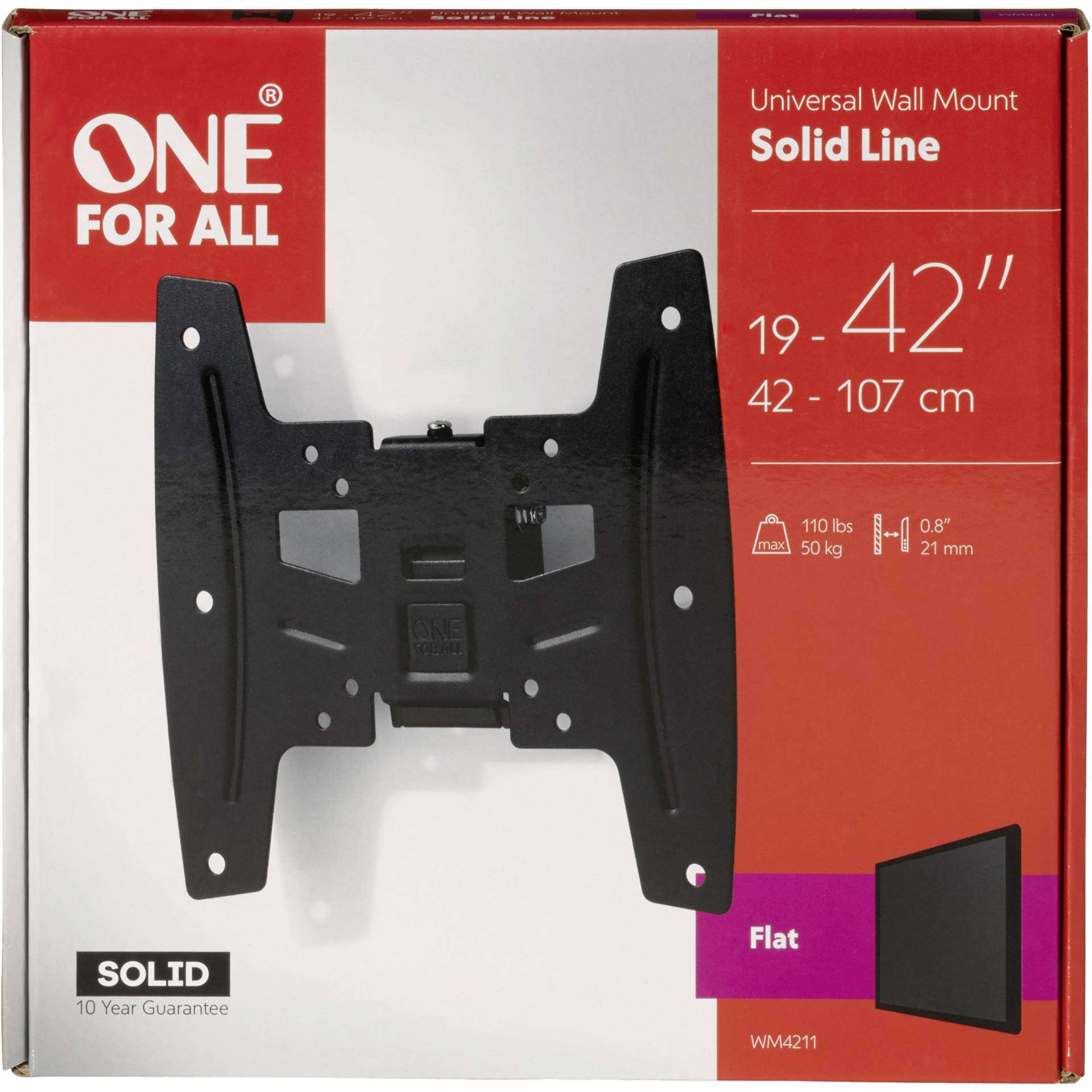 One for All TV supp. murale 42 Solid Flat