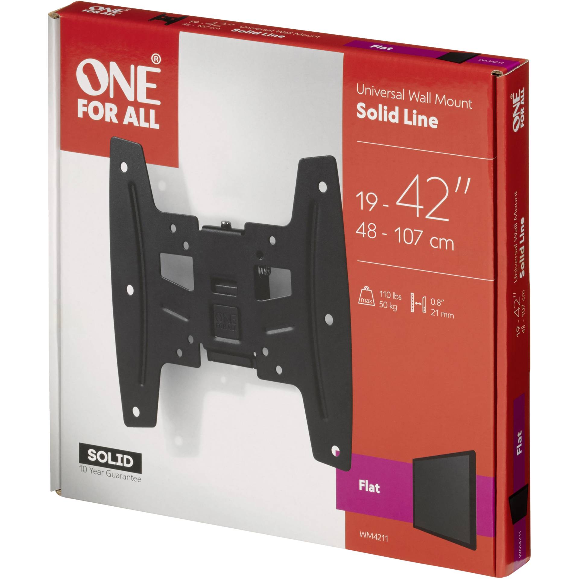 One for All TV supp. murale 42 Solid Flat