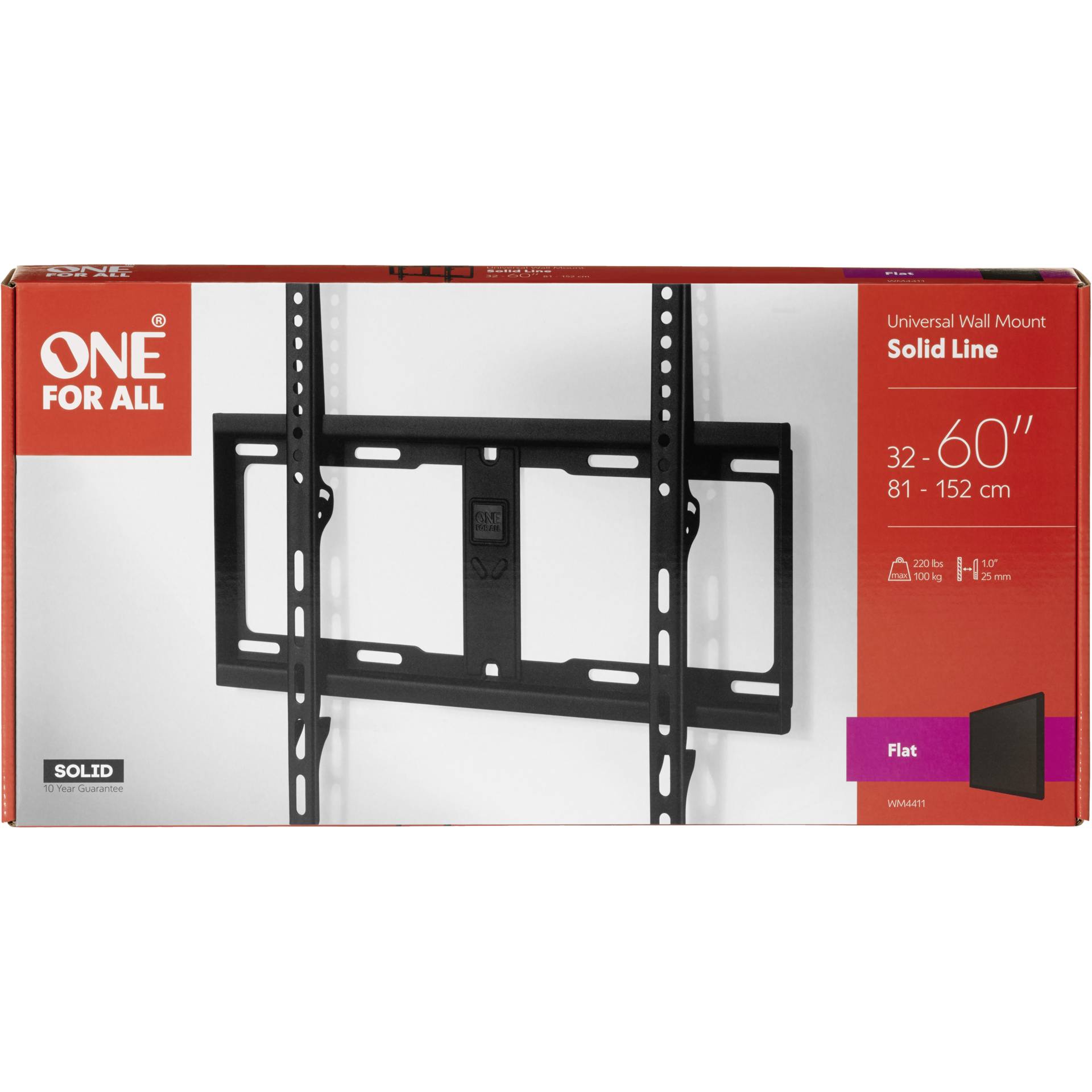 One for All TV supp. murale 60 Solid Flat