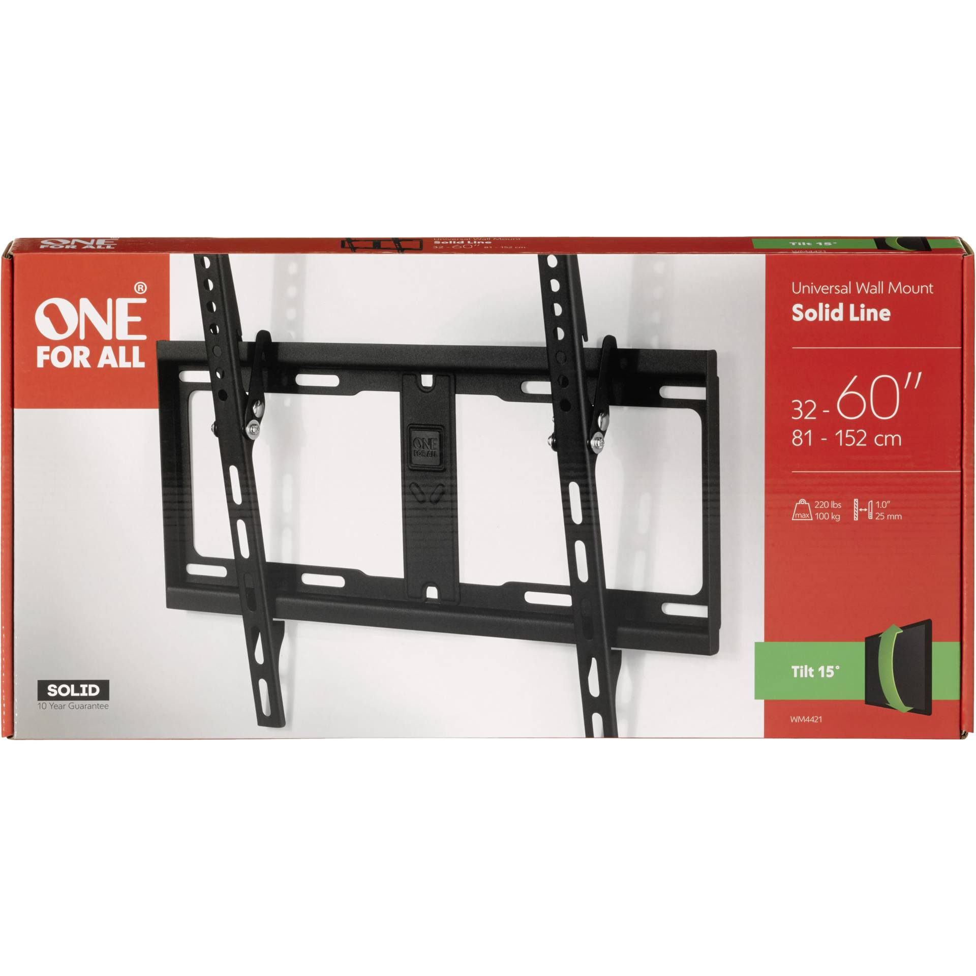 One for All TV supp. murale 60 Solid Tilt